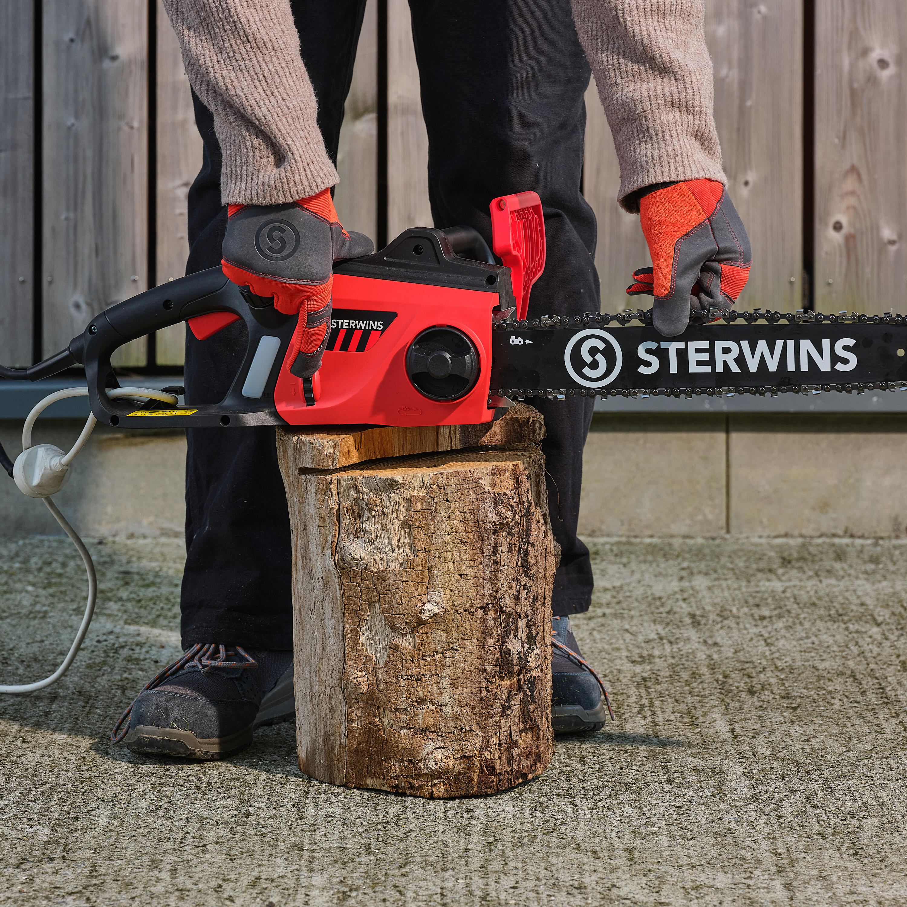 Tronçonneuse électrique STERWINS 2400W, guide de 45 cm - 8