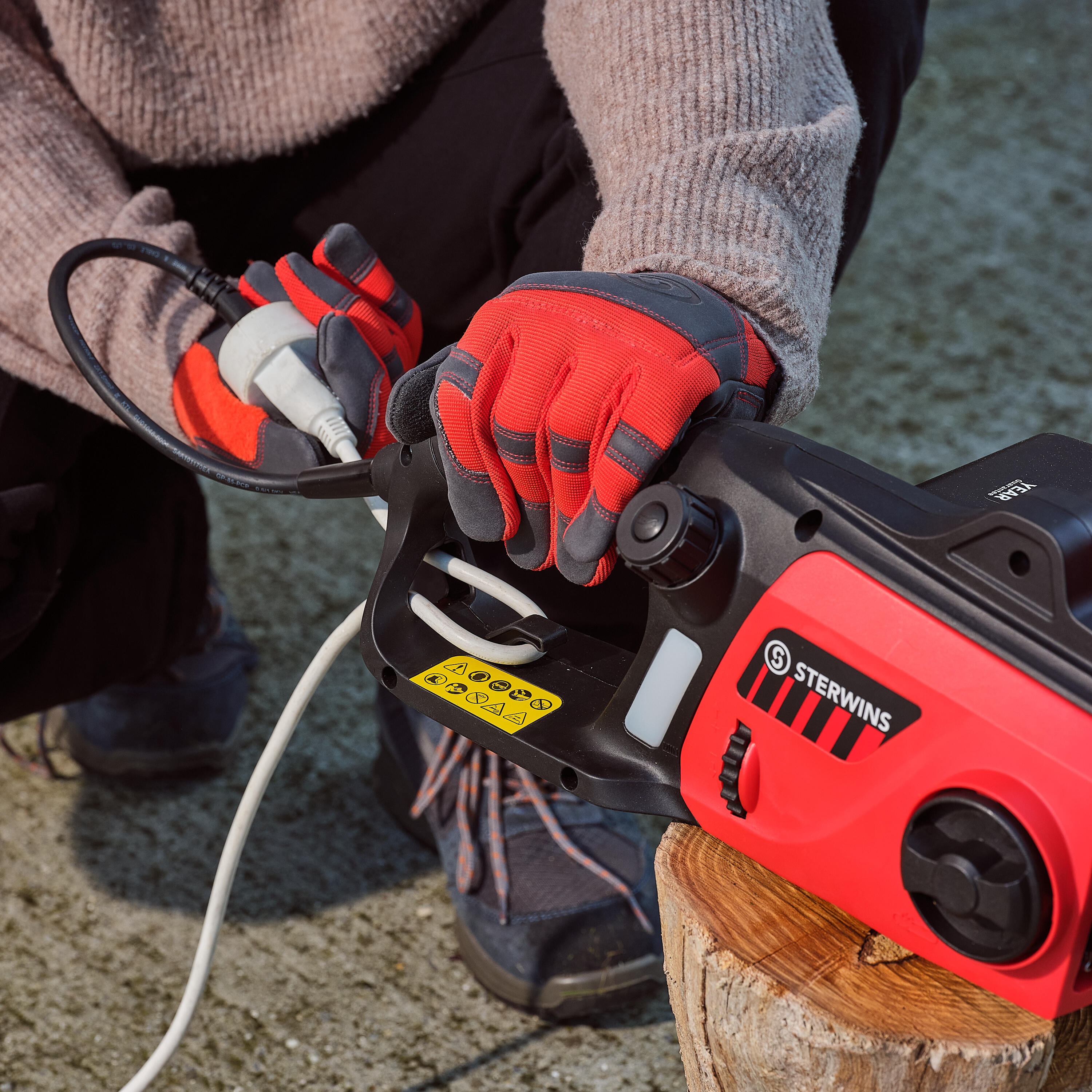 Tronçonneuse électrique STERWINS 2400W, guide de 45 cm - 7