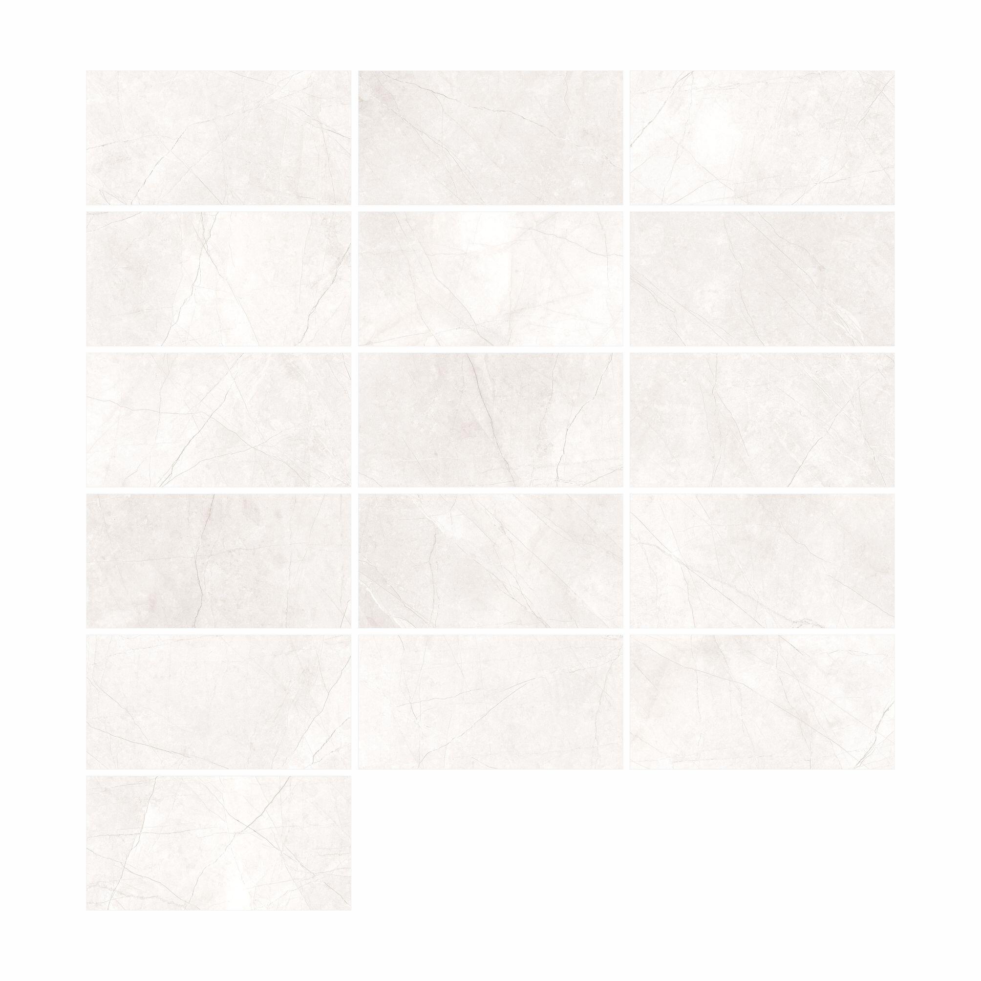 Glazura Pulpis White Glossy 30x60 cm Artens - 5