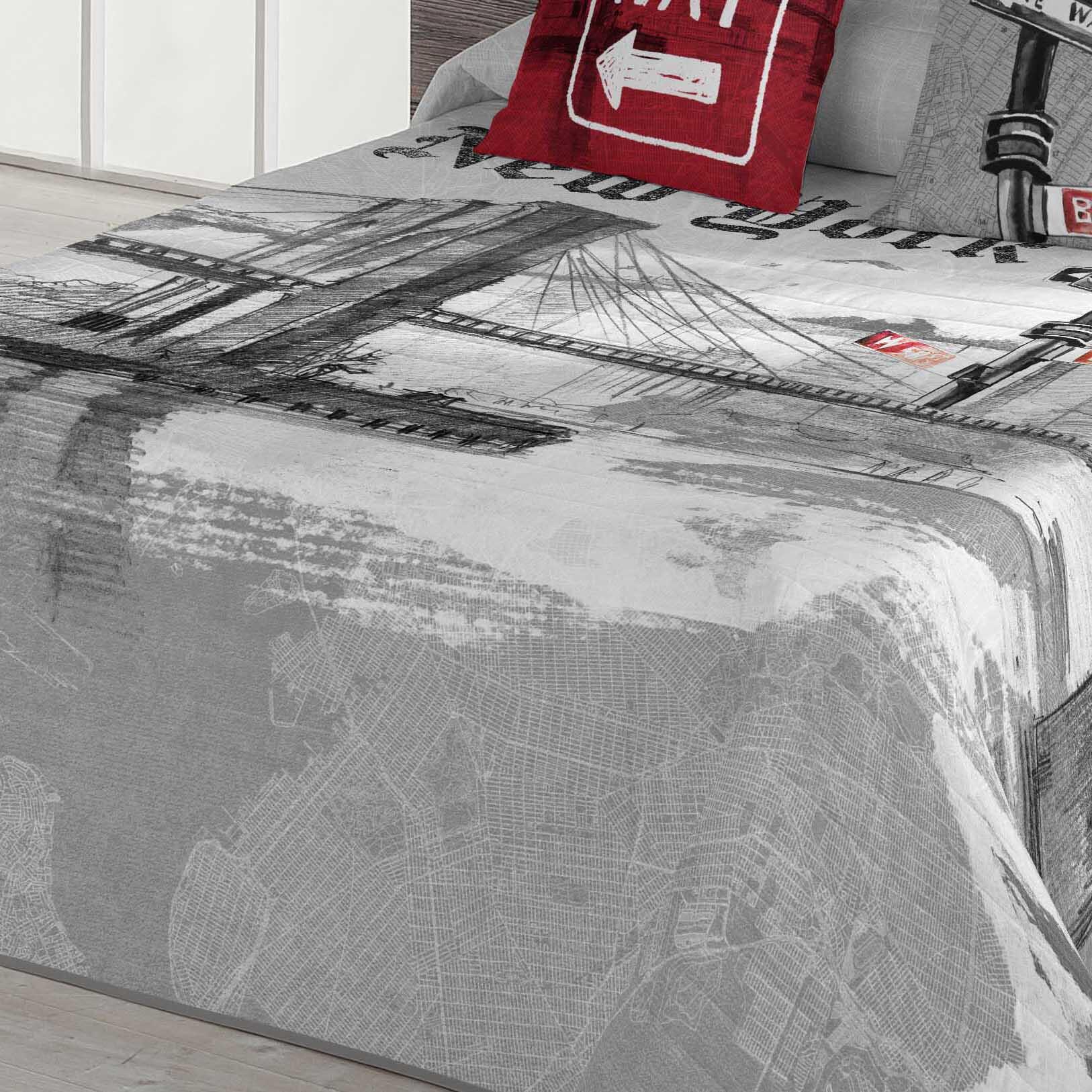 Colcha de cama Bouti Way 270x260 cm + fundas cojín para cama de 180 cm - 6