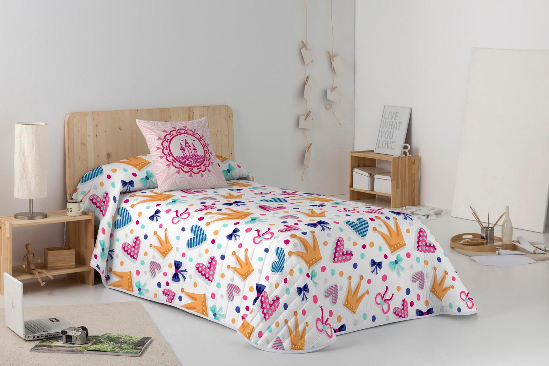 Colcha de cama infantil margot para cama 105 cm