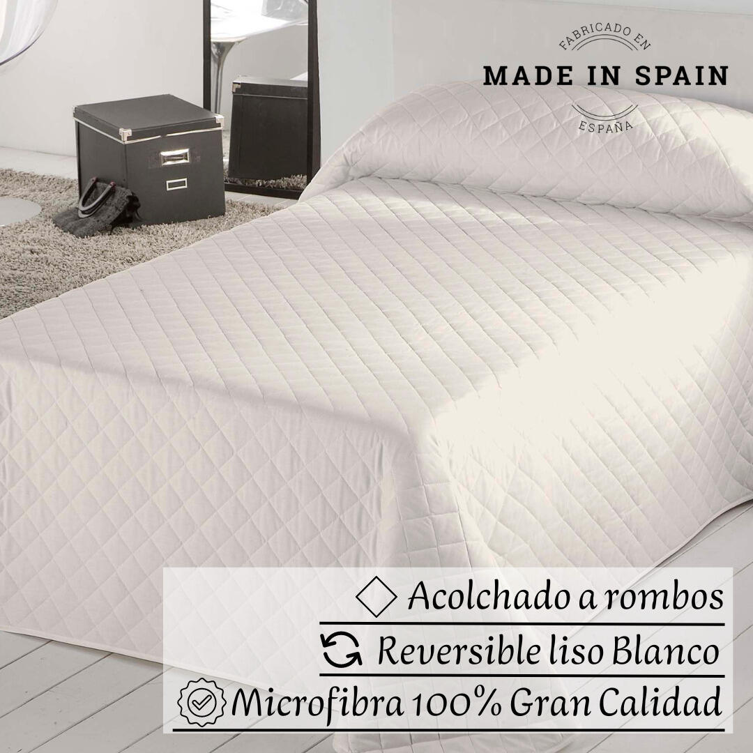 Colcha ROMBOS gris para cama 180 cm - 9