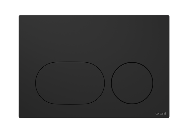 Przycisk spłukujący do stelaża czarny matowy Auro Cersanit