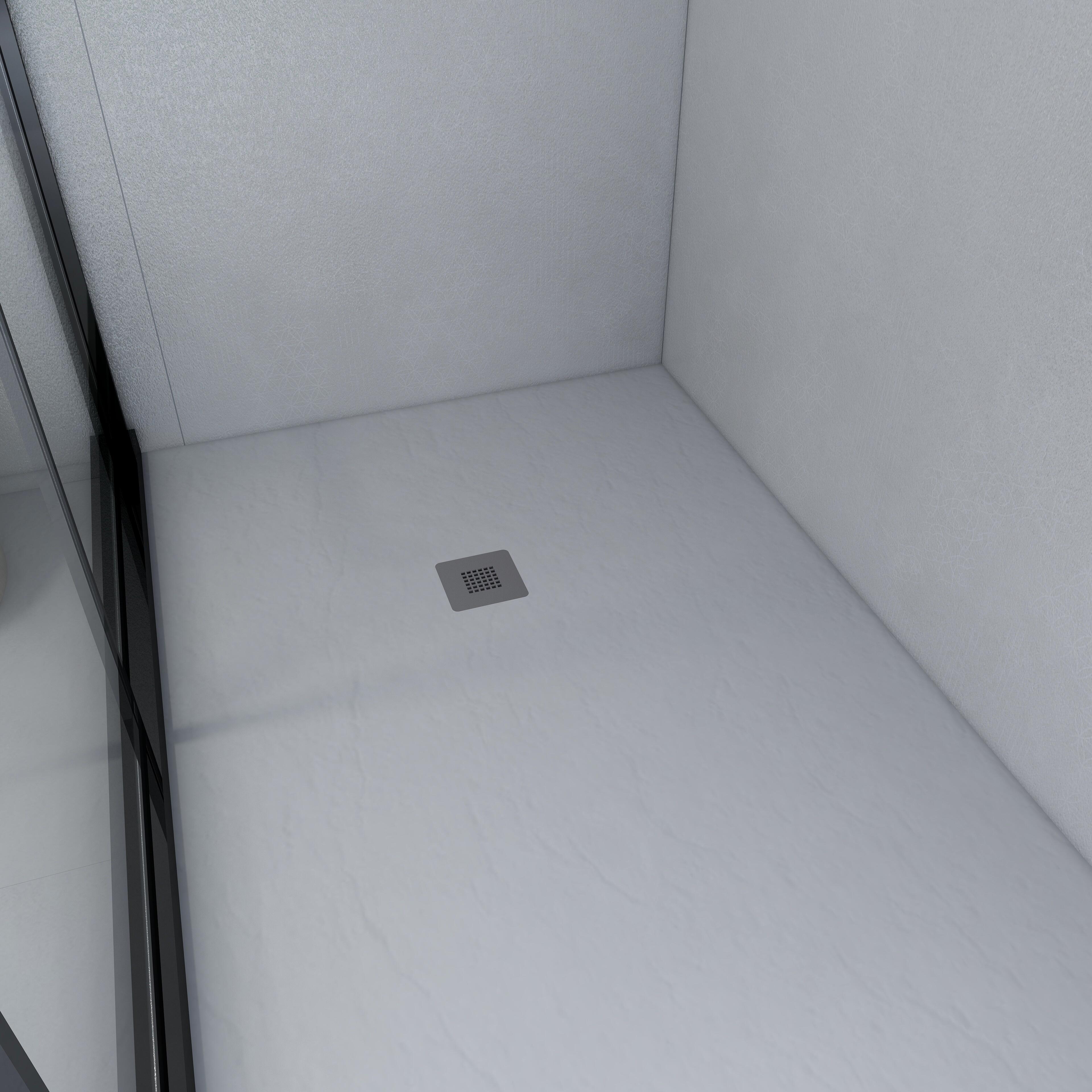 Base de duche 80x120xcm branco Resinbath Dylan - 4