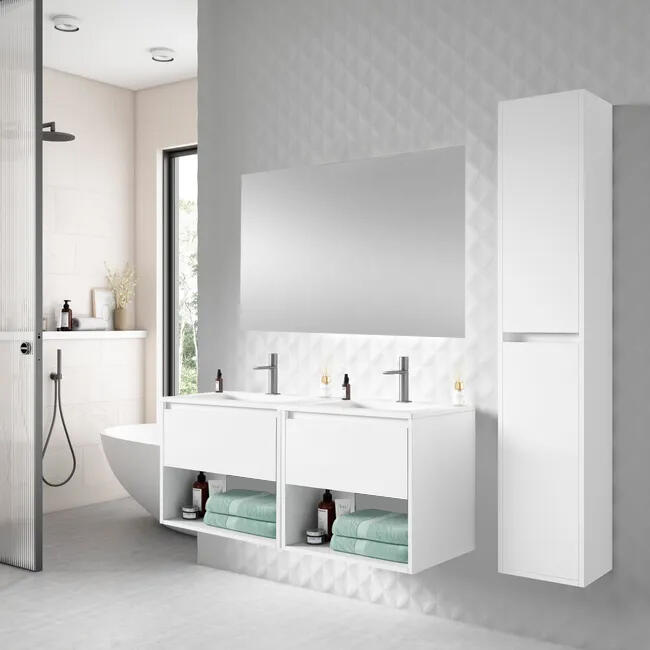 Conjunto de baño pumba 2c 120 cm blanco