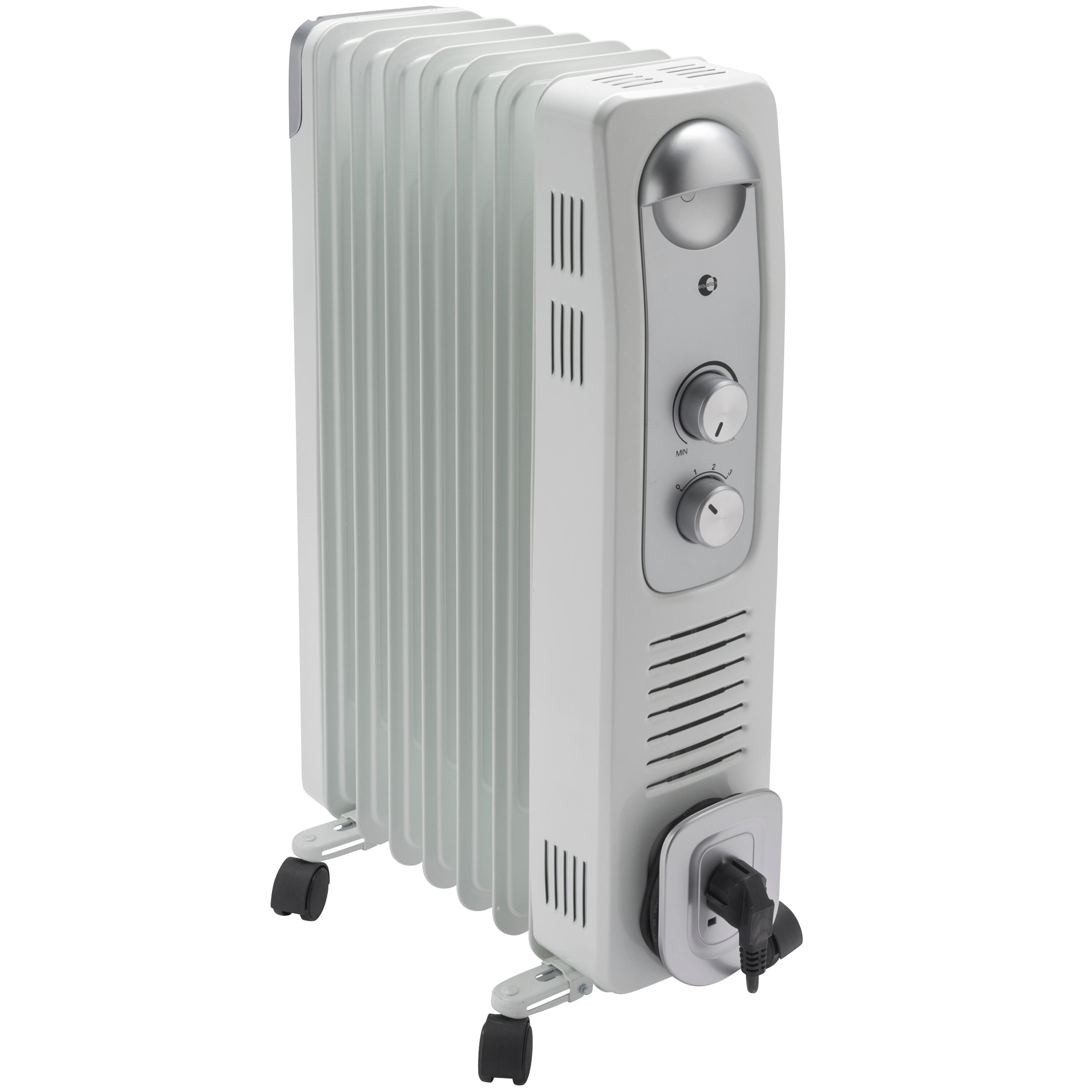 Aquecedor a óleo EQUATION com tampa traseira 1500W branco - 2