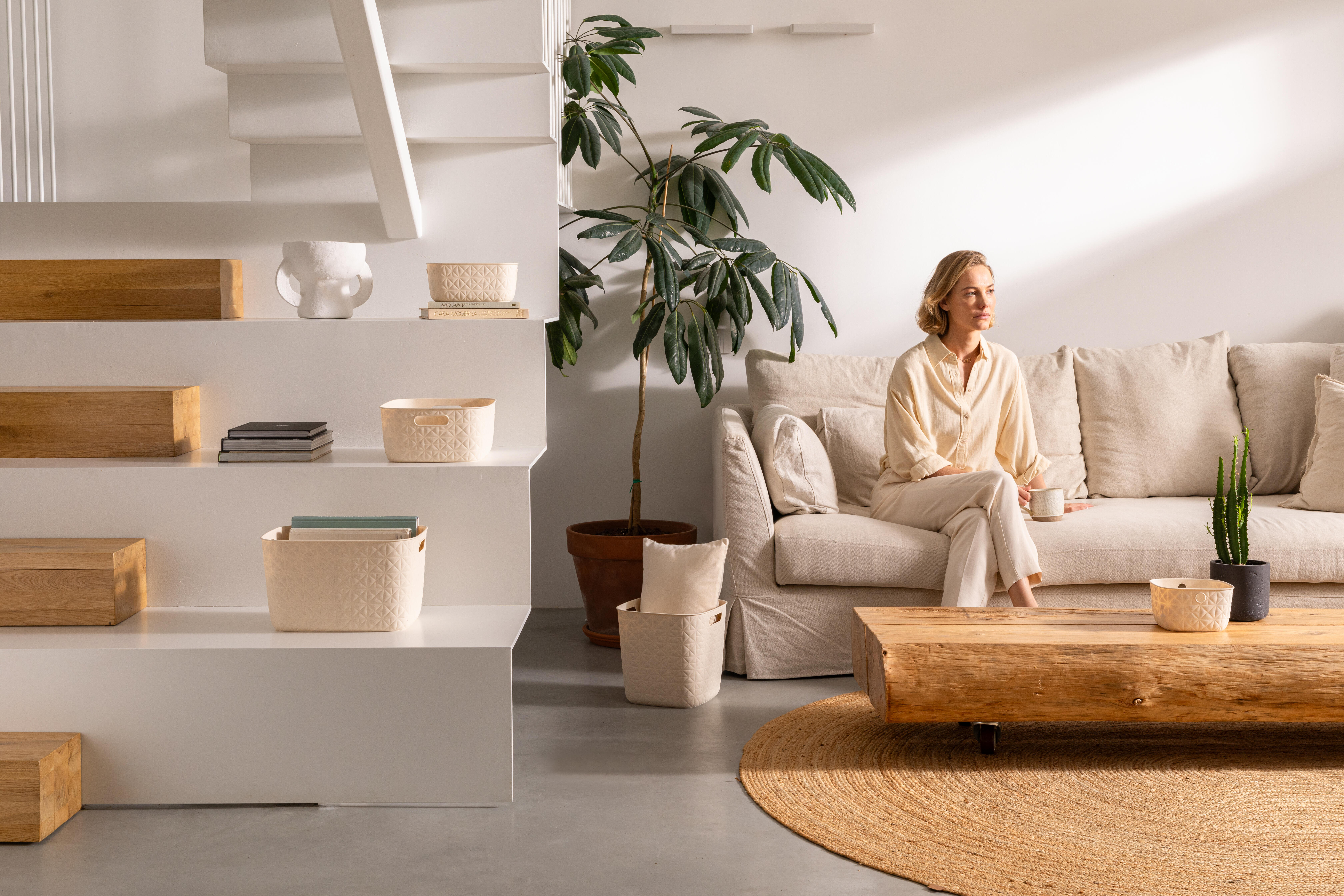 Cesto 4 lt 26,4x19,4x11,1 cm branco Softex - 4