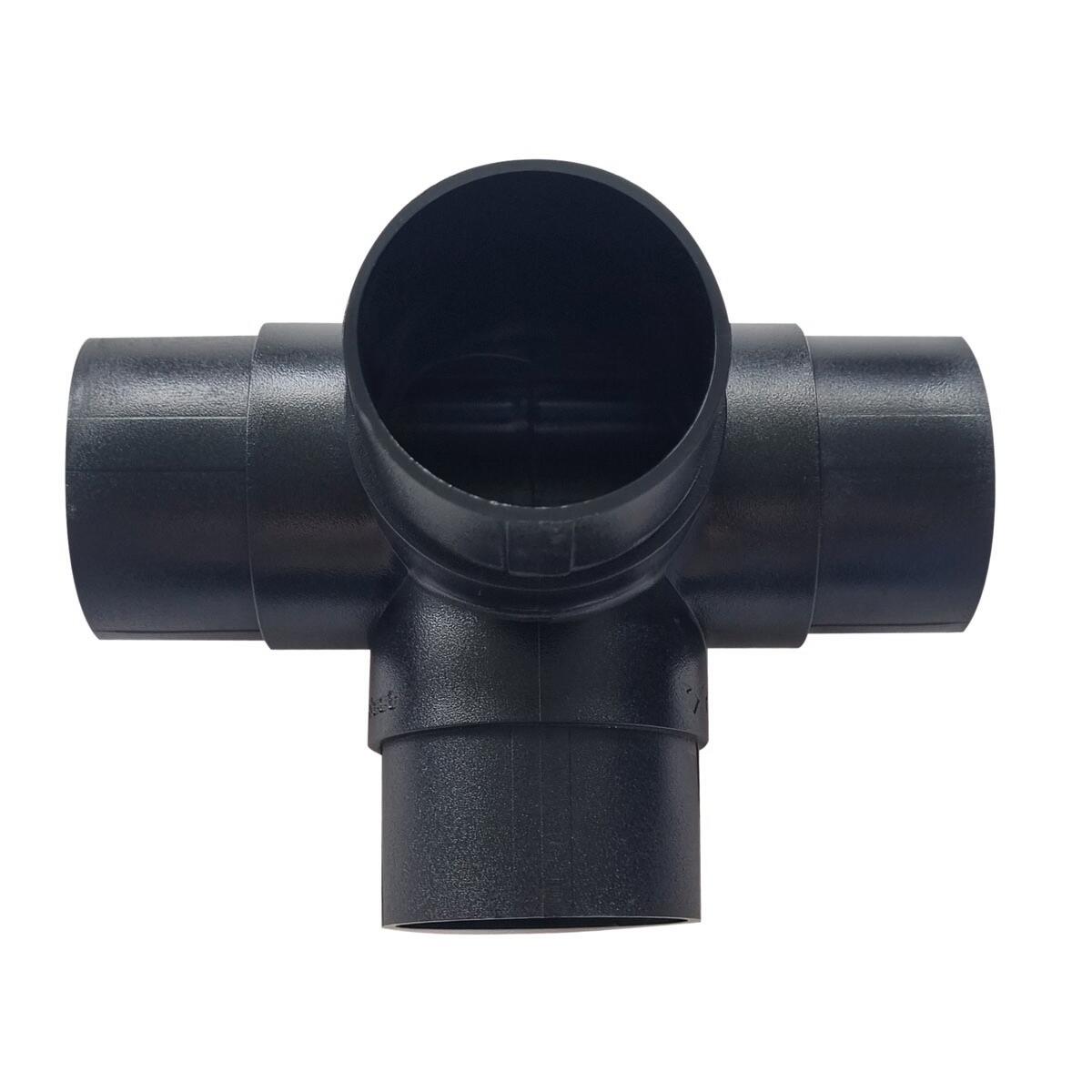 PFIFF Raccordo A T Per Coda Cinghia | Adattatore Per Canale Sella | Colore Nero | Compatibile Con Selle Pony