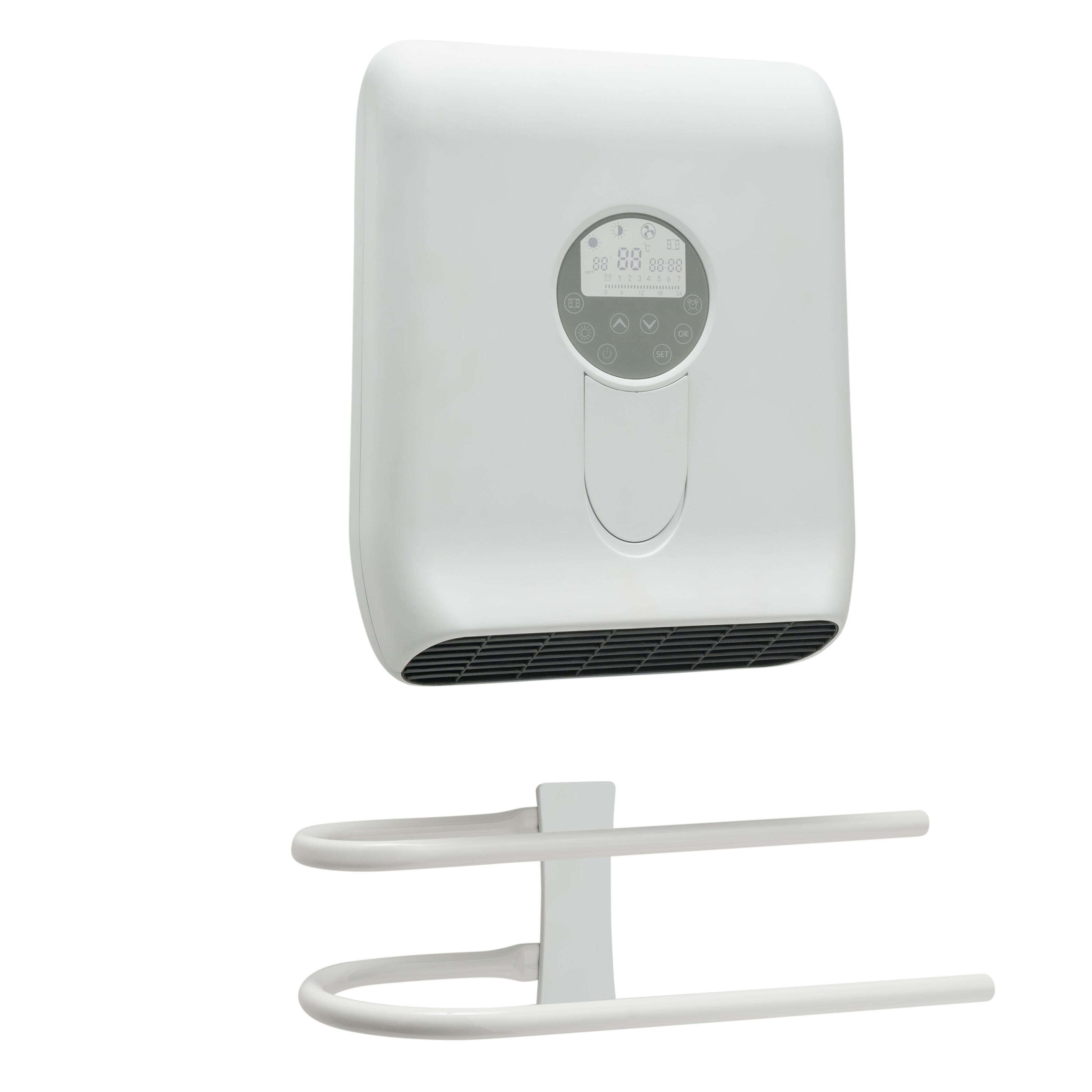 Termoventilatore Con Effetto Camino 2000W, Smart WiFi, Controllo App Tuya E Telecomando, Oscillante, Nero - 4