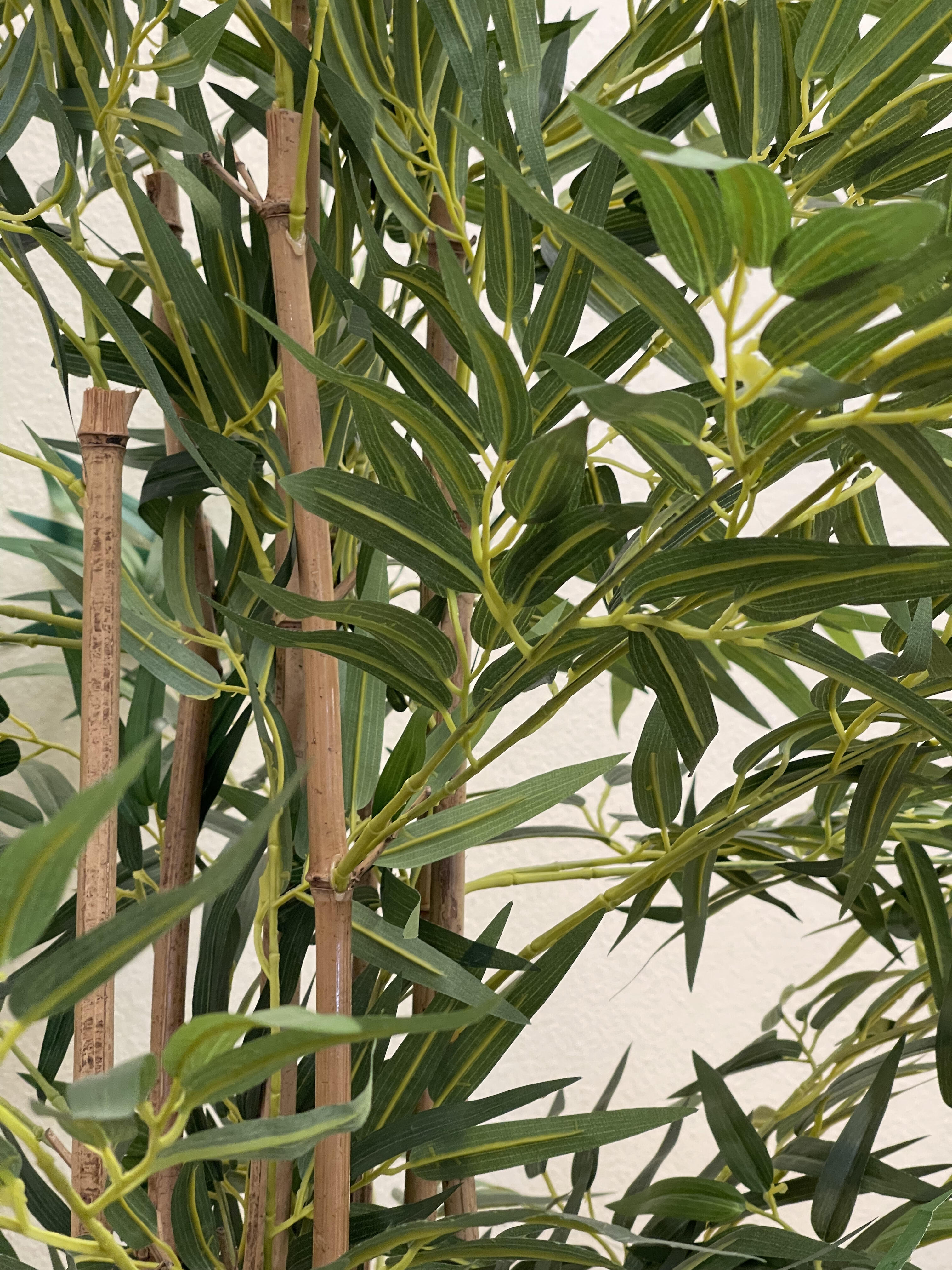 Pianta artificiale Bamboo in vaso di plastica H 100 cm ø 15 cm - 2
