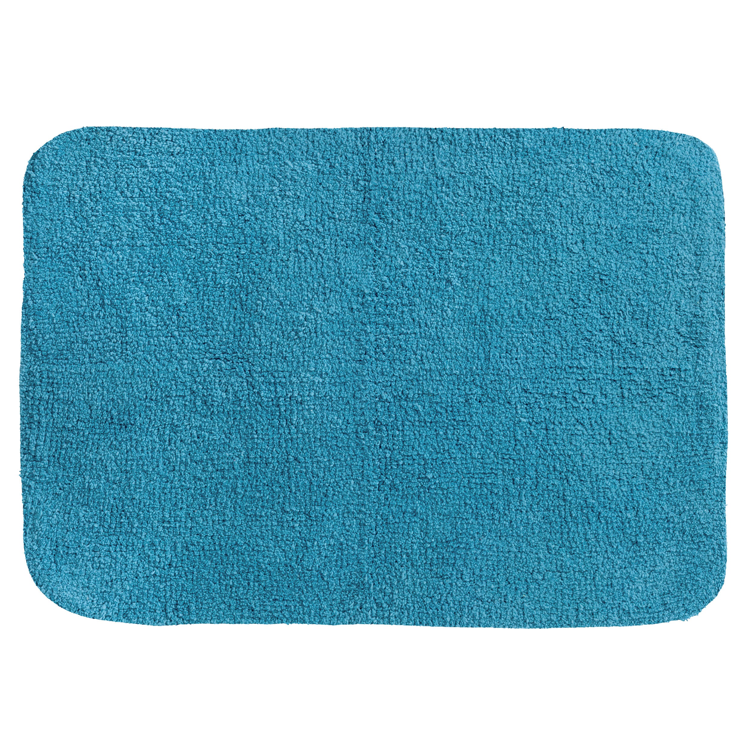 Alfombra de baño rectangular 50x70 cm azul