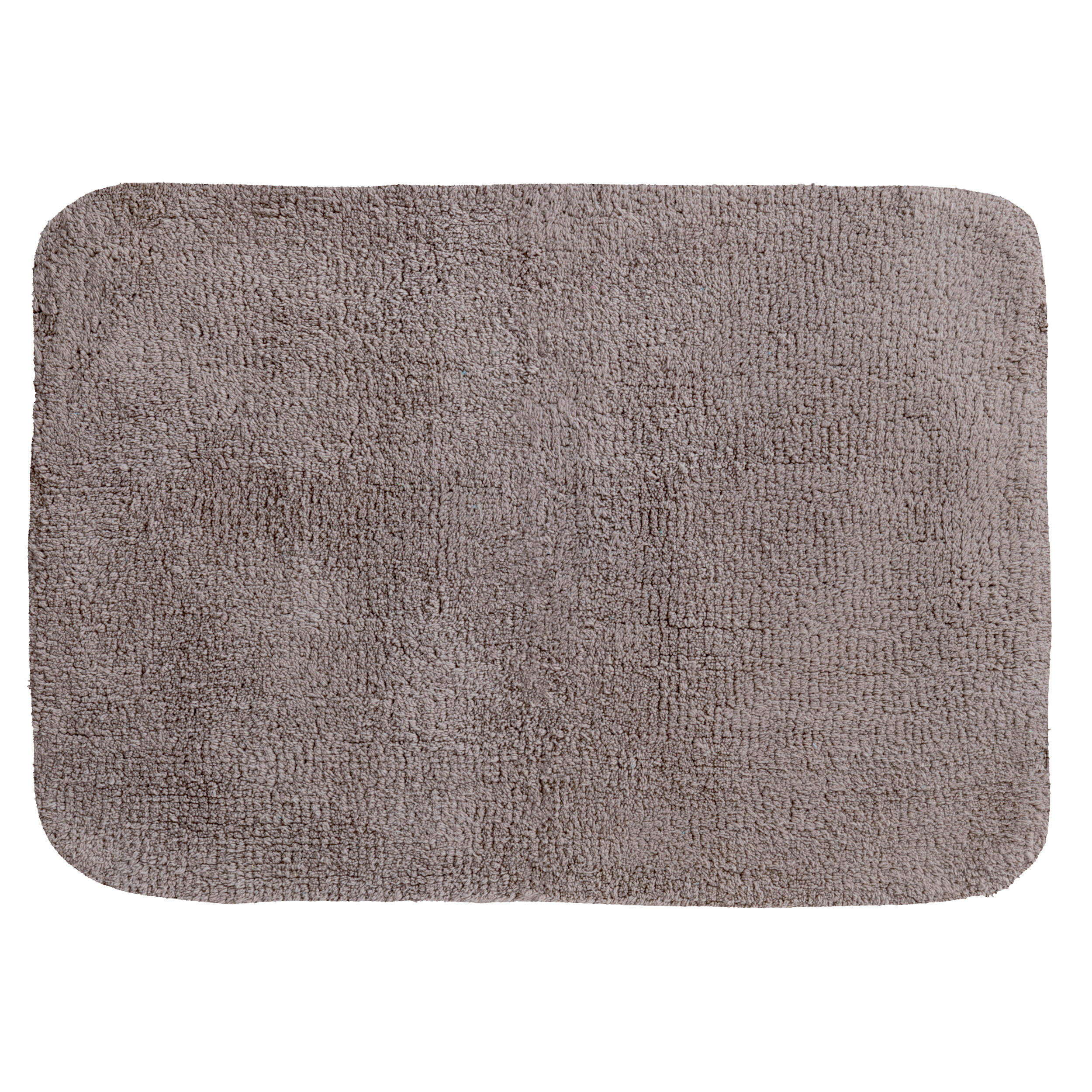 Alfombra de baño rectangular 50x70 cm beige
