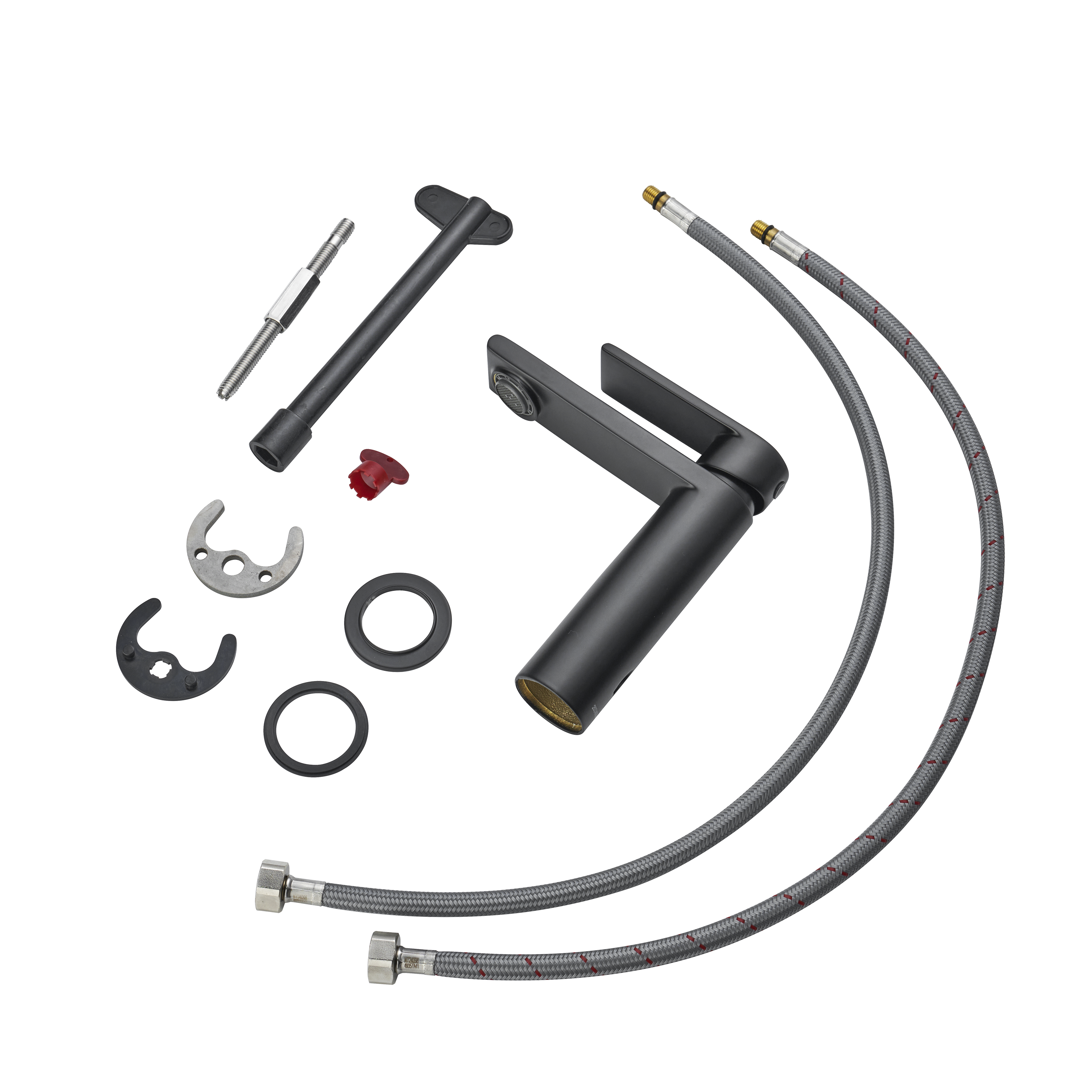 Grifo de lavabo SENSEA Cinta monomando negro mate. Latón - 8