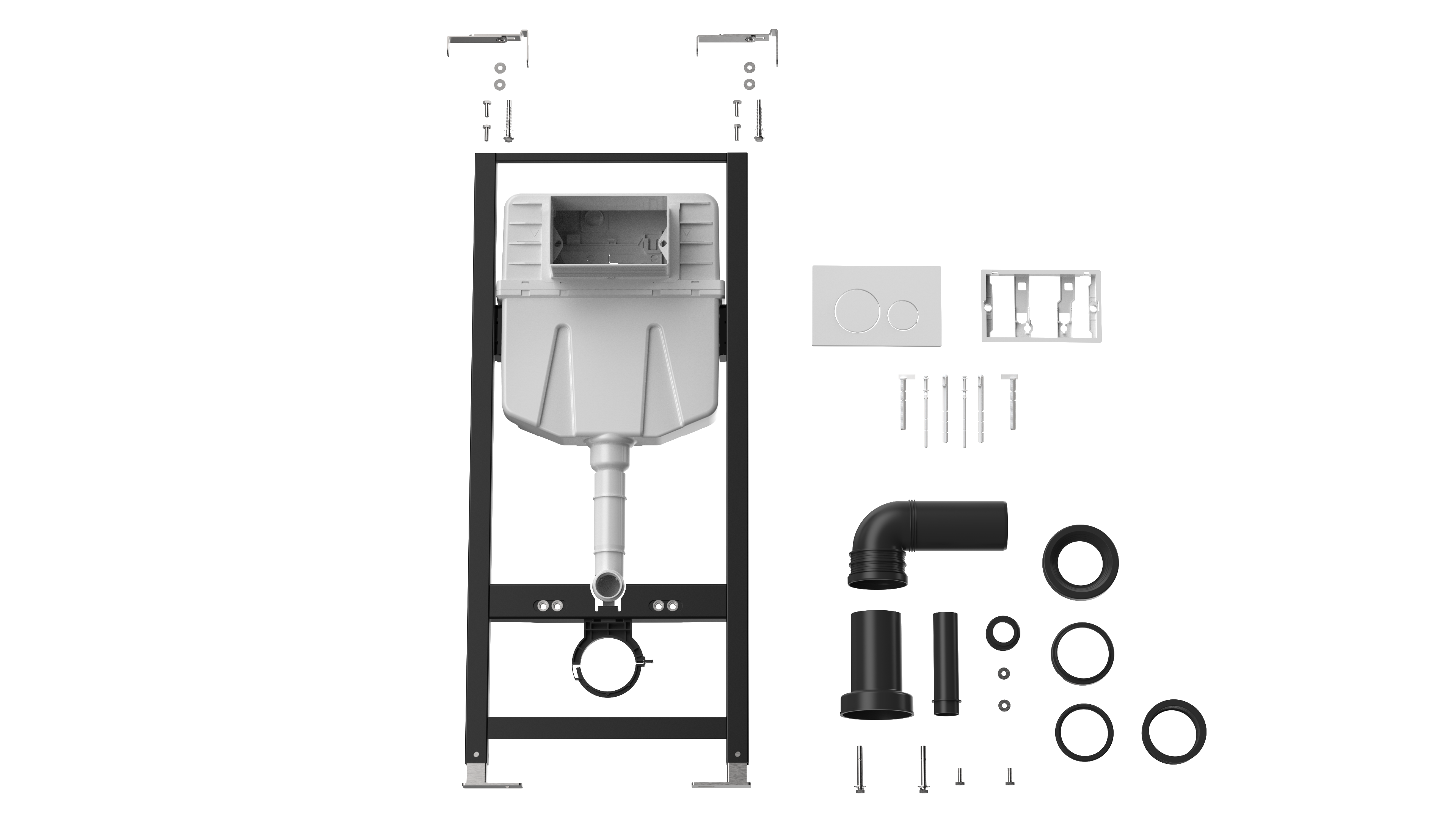 Bâti support mural pour WC suspendu, SENSEA Essential - 2