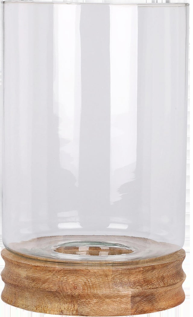 Lampion na świecę szklany Huraganowy wys. 33 cm