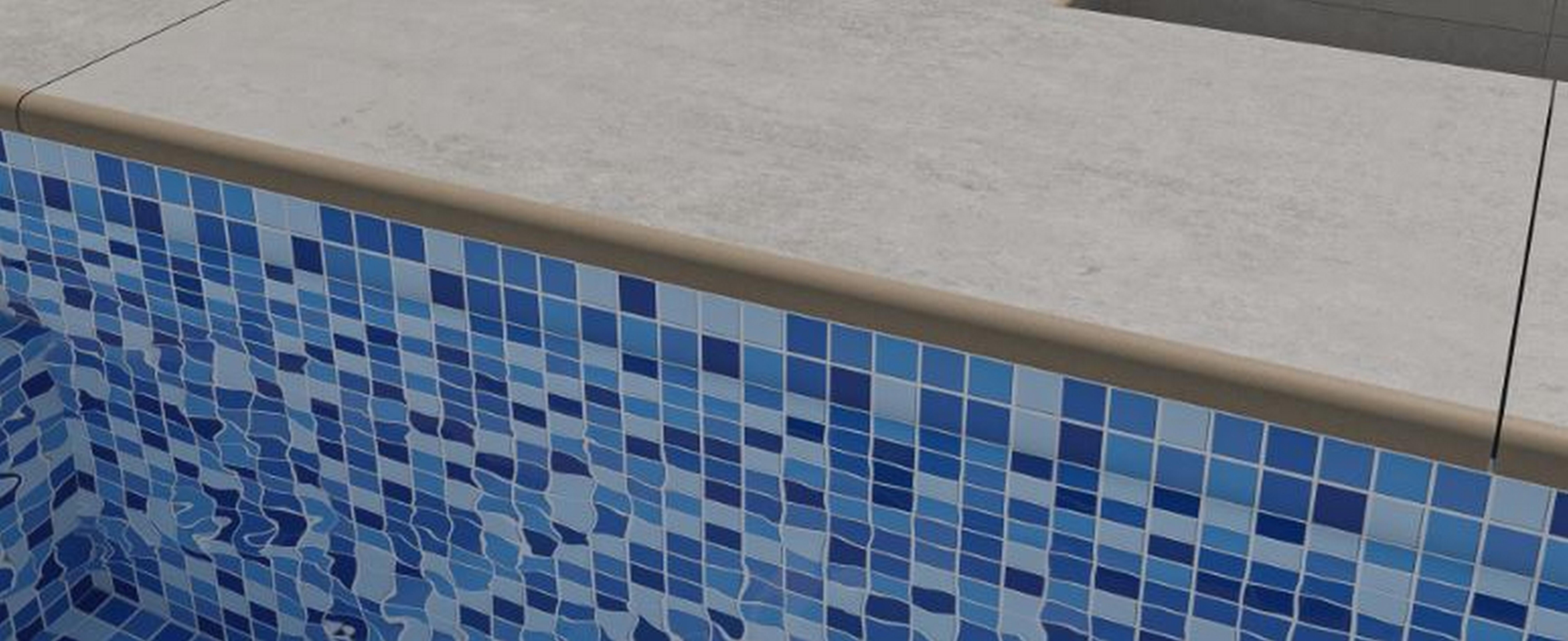 Peldaño gres porcelánico Martins efecto cemento gris 59.5x30cm espesor 20mm ARTENS - 5