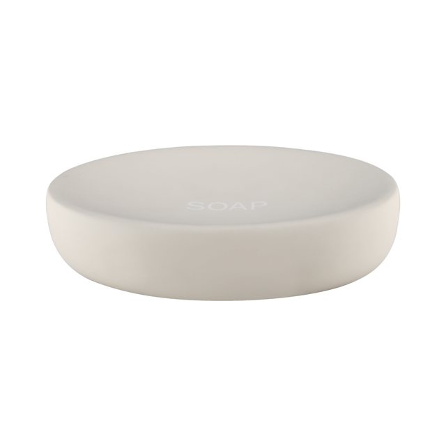 Mydelniczka ceramiczna Soft trench 13.3x9.3 cm beżowa Sensea