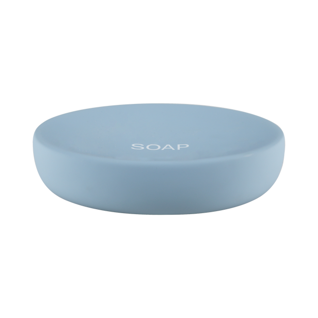 Porta sapone Soft azzurro 0.0 cm x 0.0 cm in ceramica