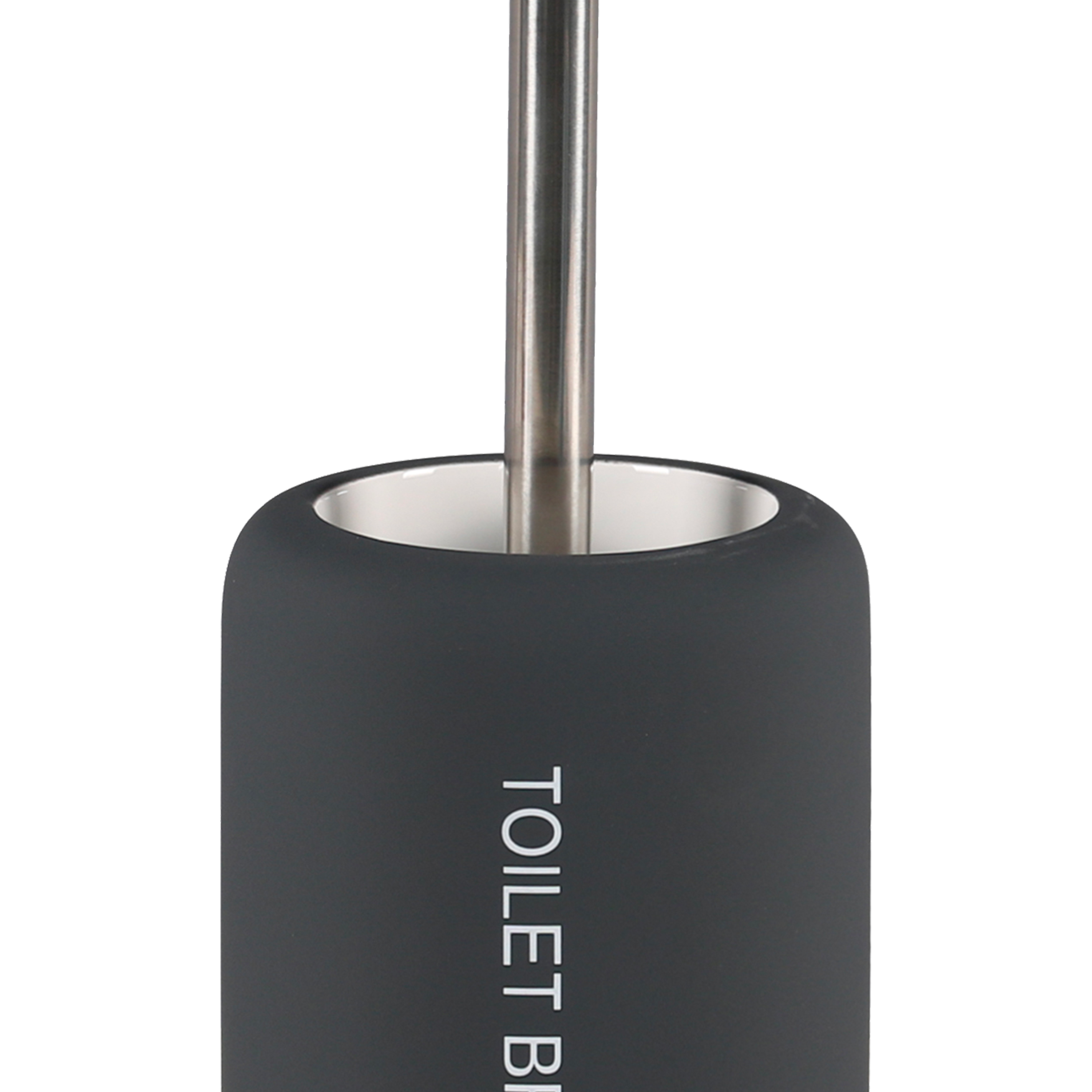 Pot avec brosse WC intégrée noir Soft SENSEA - 5