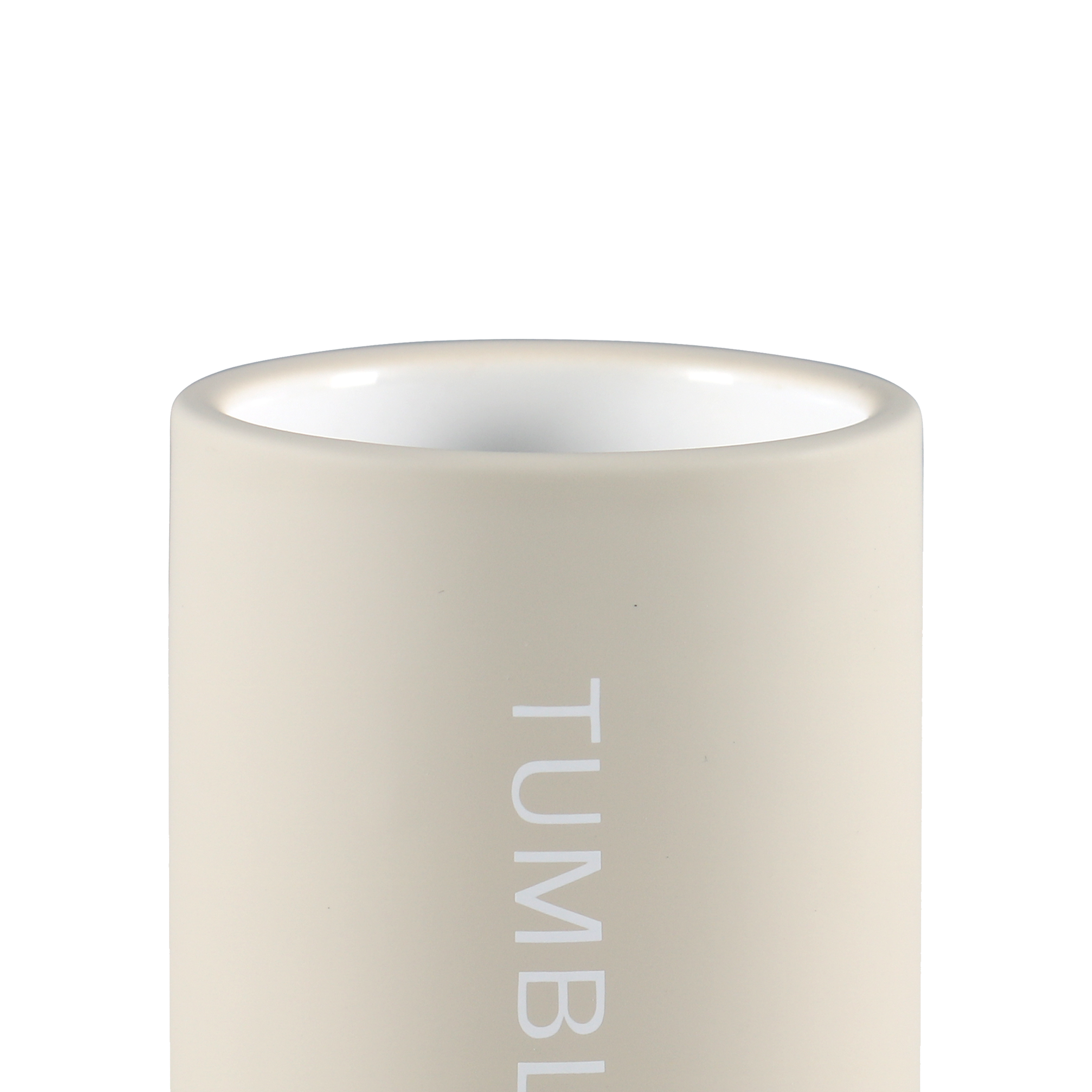 Kubek na szczoteczki do zębów Soft trench beżowy mat Sensea - 5