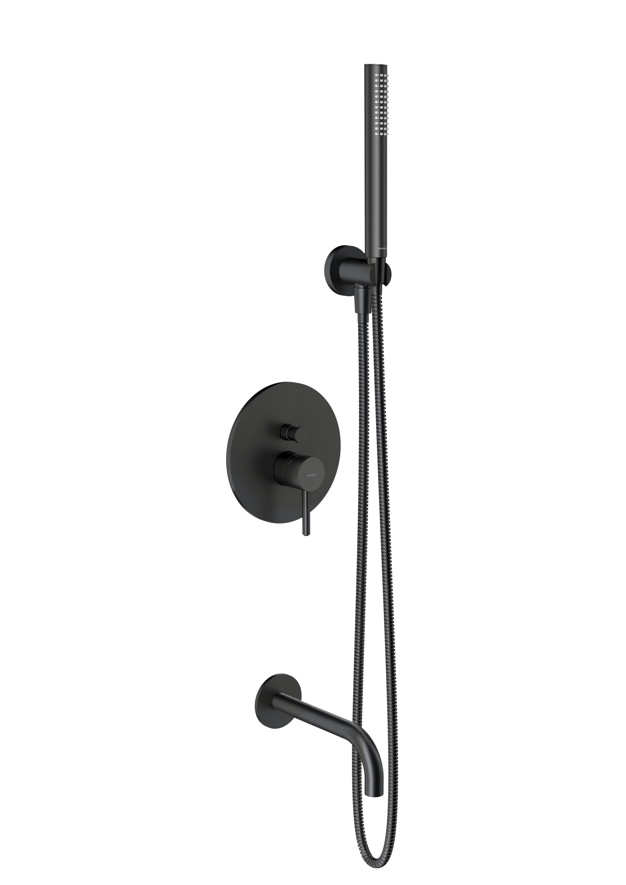 System wannowy podtynkowy grafit szczotkowany Simplon Omnires