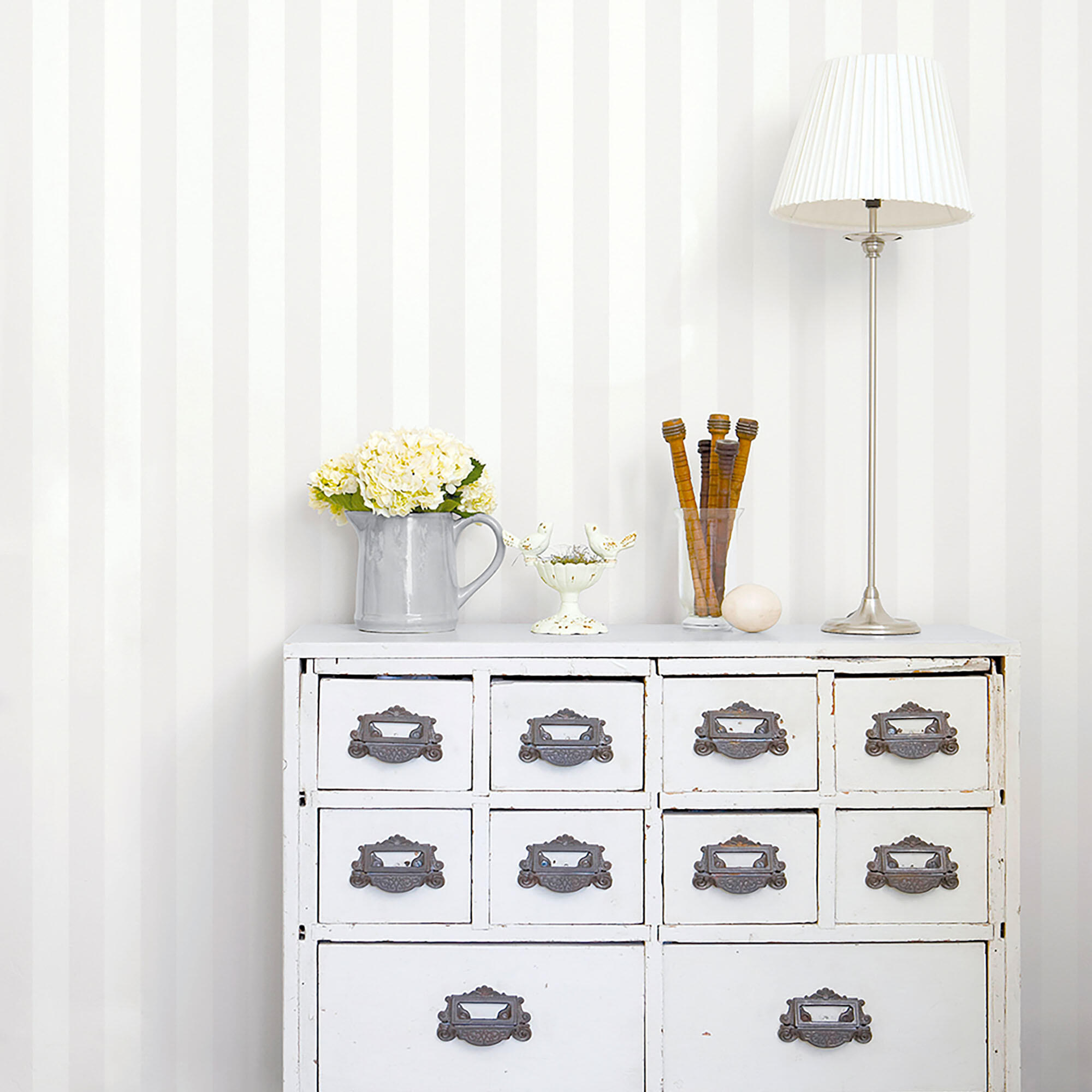 Papel pintado vinilo geométrico smart rayas 2043 gris