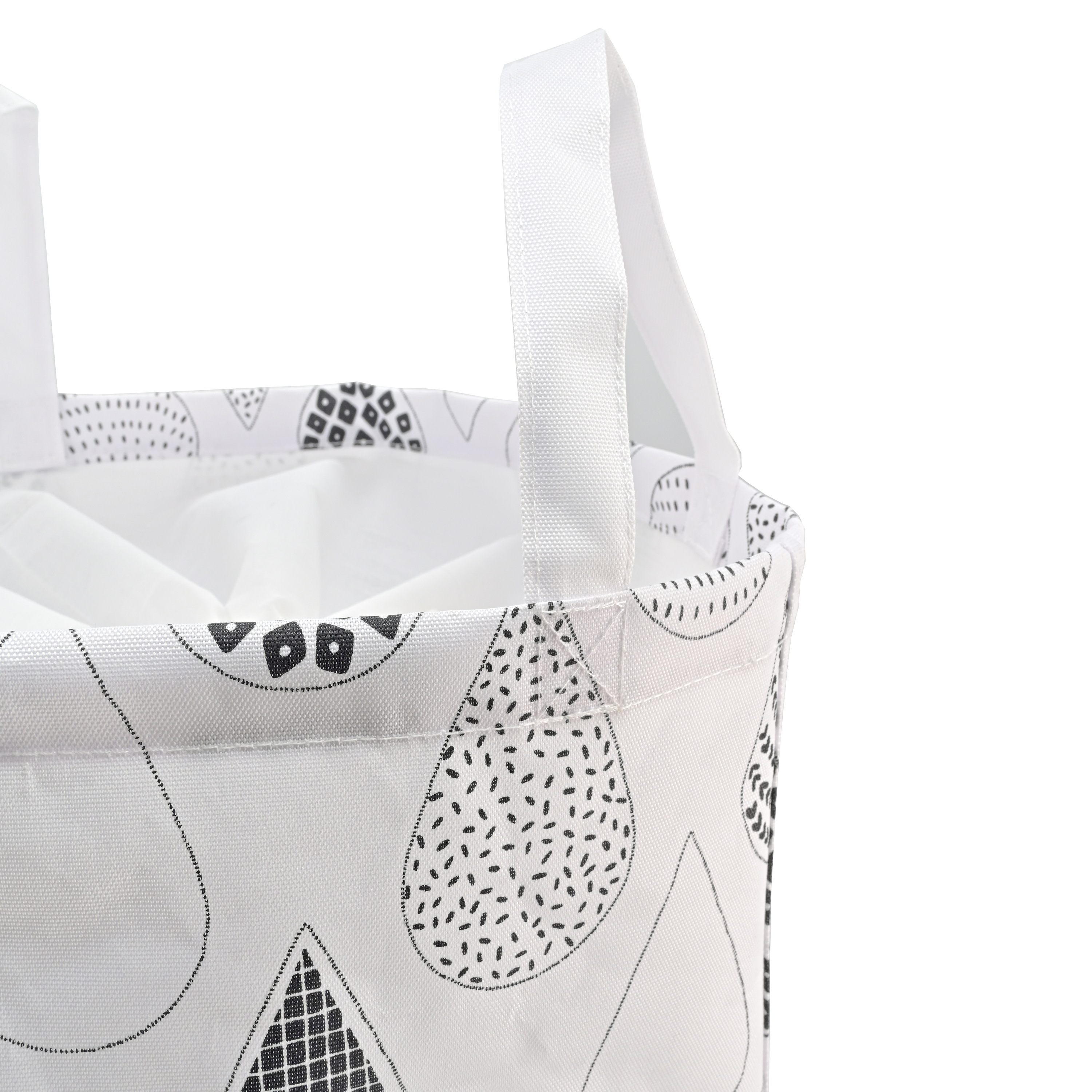 Cesto de ropa Pattern blanco, gris / plata, negro 47 L. - 5