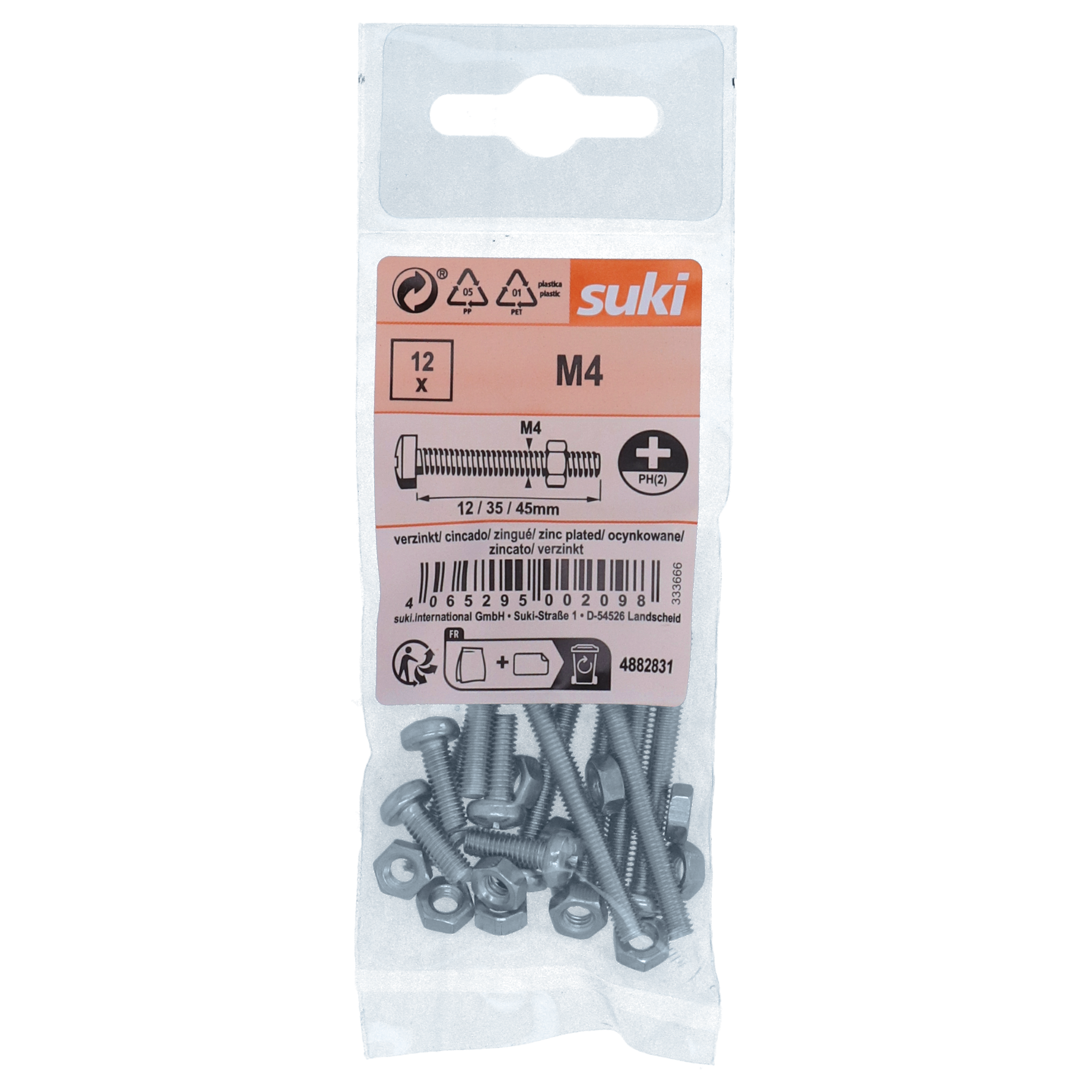 Viti A Bussola Testa Cilindrica M12 X 1,5 Filetto Fine - Acciaio Legato 12.9 Nero (Confezione Bundle)