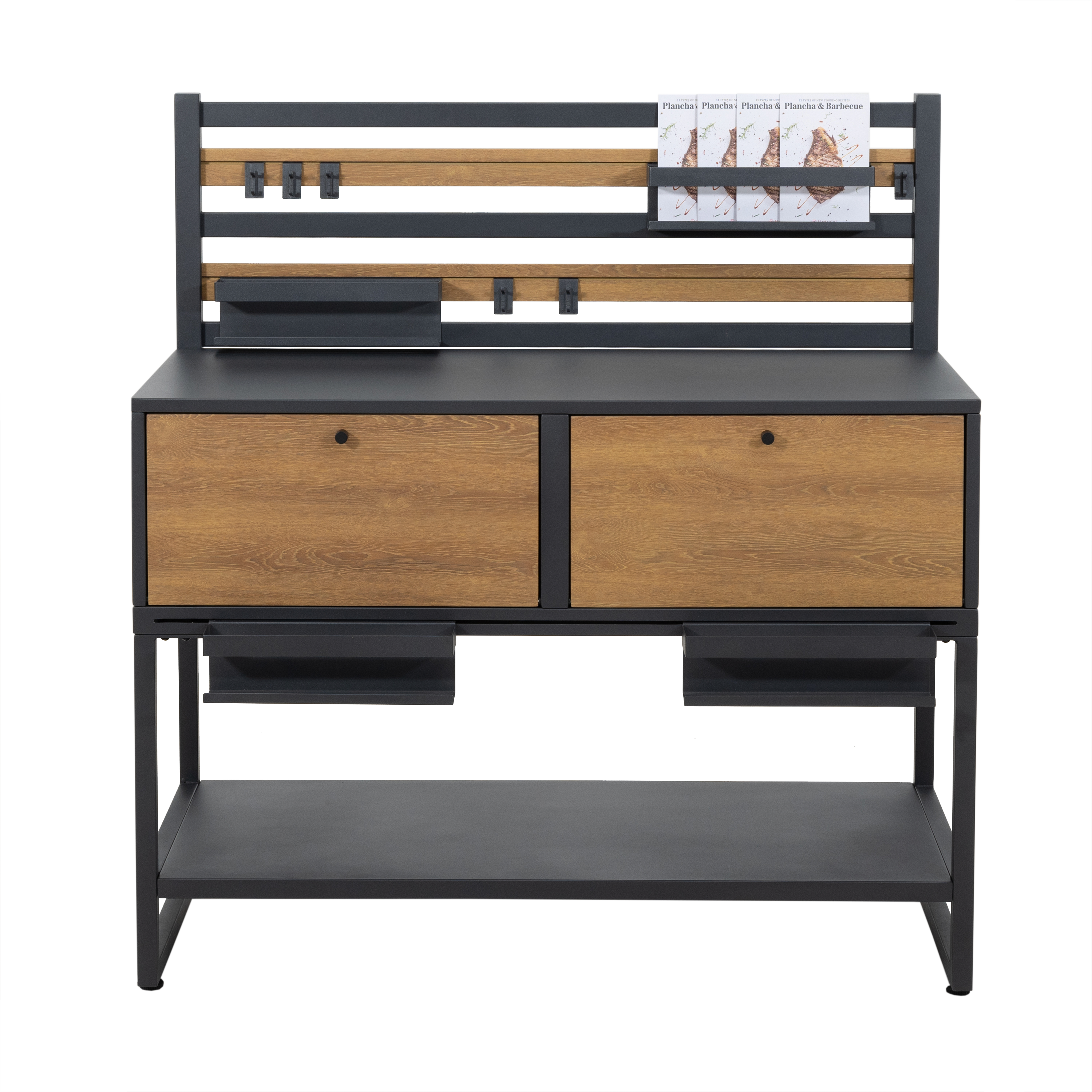 Módulo bancada para cozinha exterior em alumínio 120x63x127 cm Naterial Lykos - 2