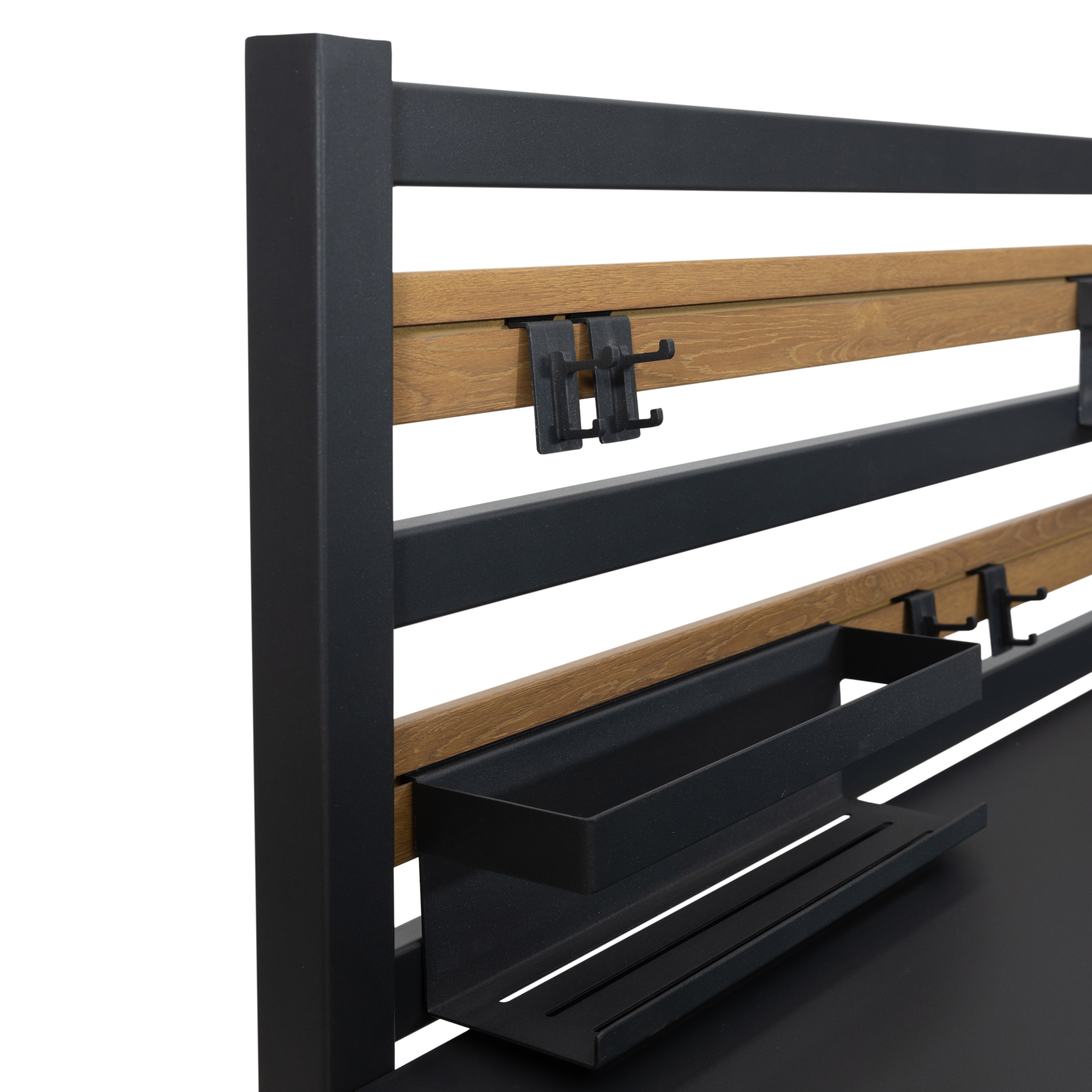 Module de cuisine extérieure en aluminium NATERIAL Lykos, gris et effet bois - 10