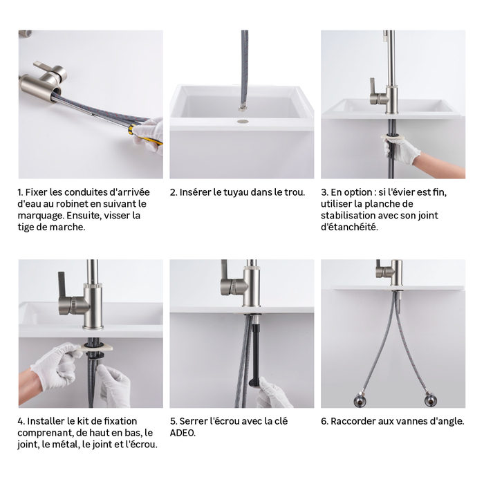 installation facile Robinet Indus