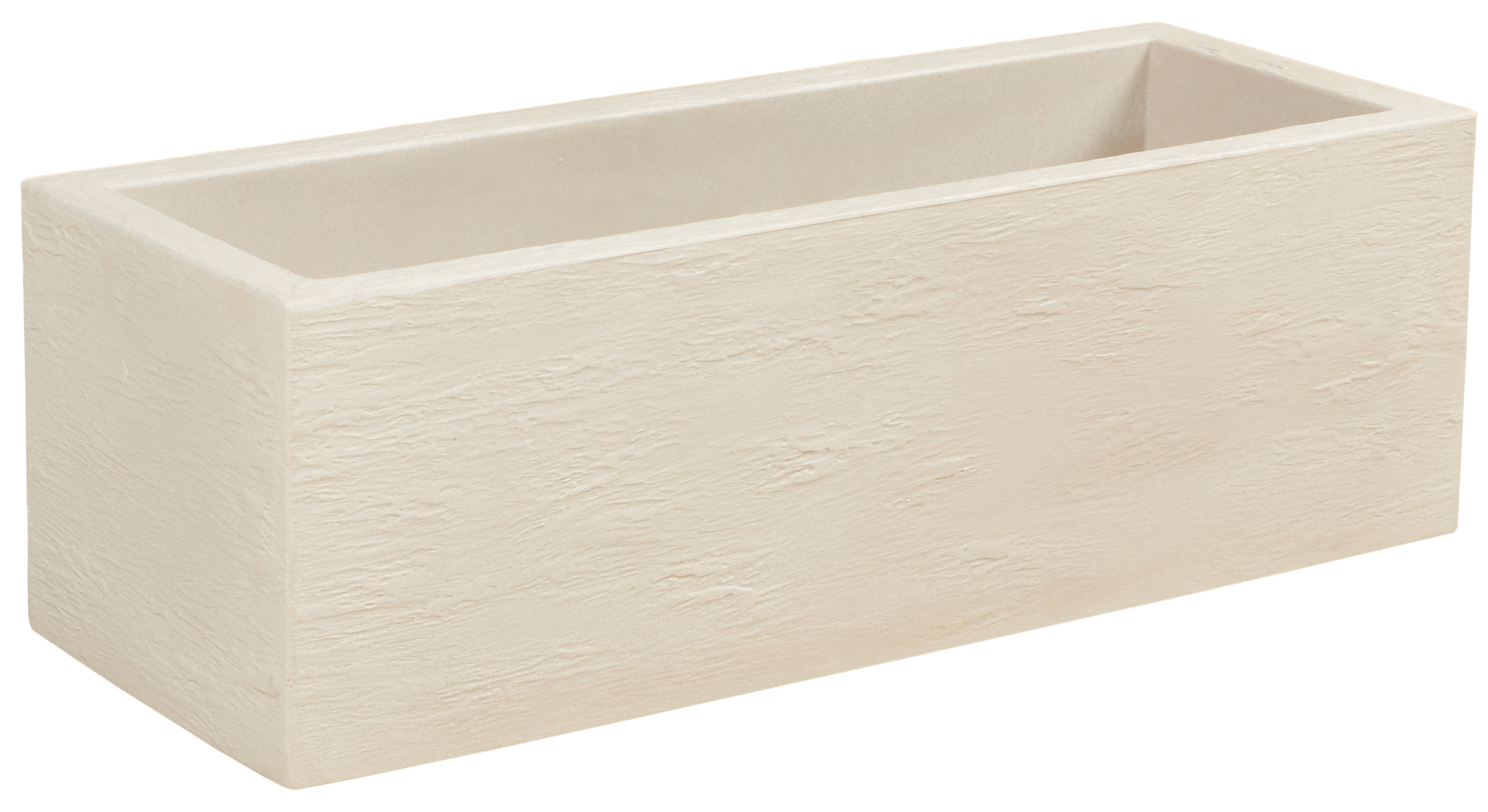 Donica plastikowa Kubus 80x30 cm piaskowa Vog