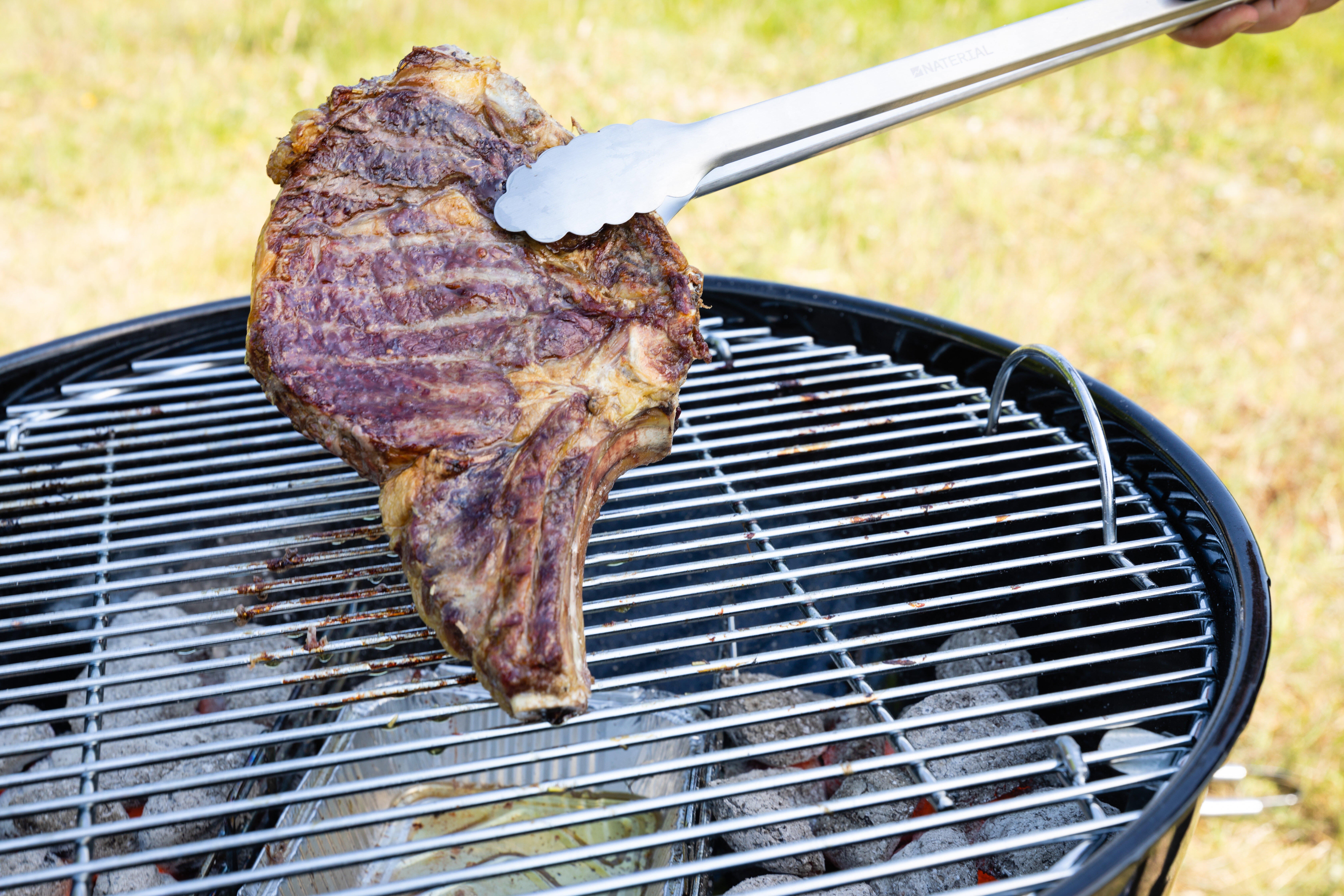 Pince en inox avec manche ergonomique NATERIAL pour barbecue - 3