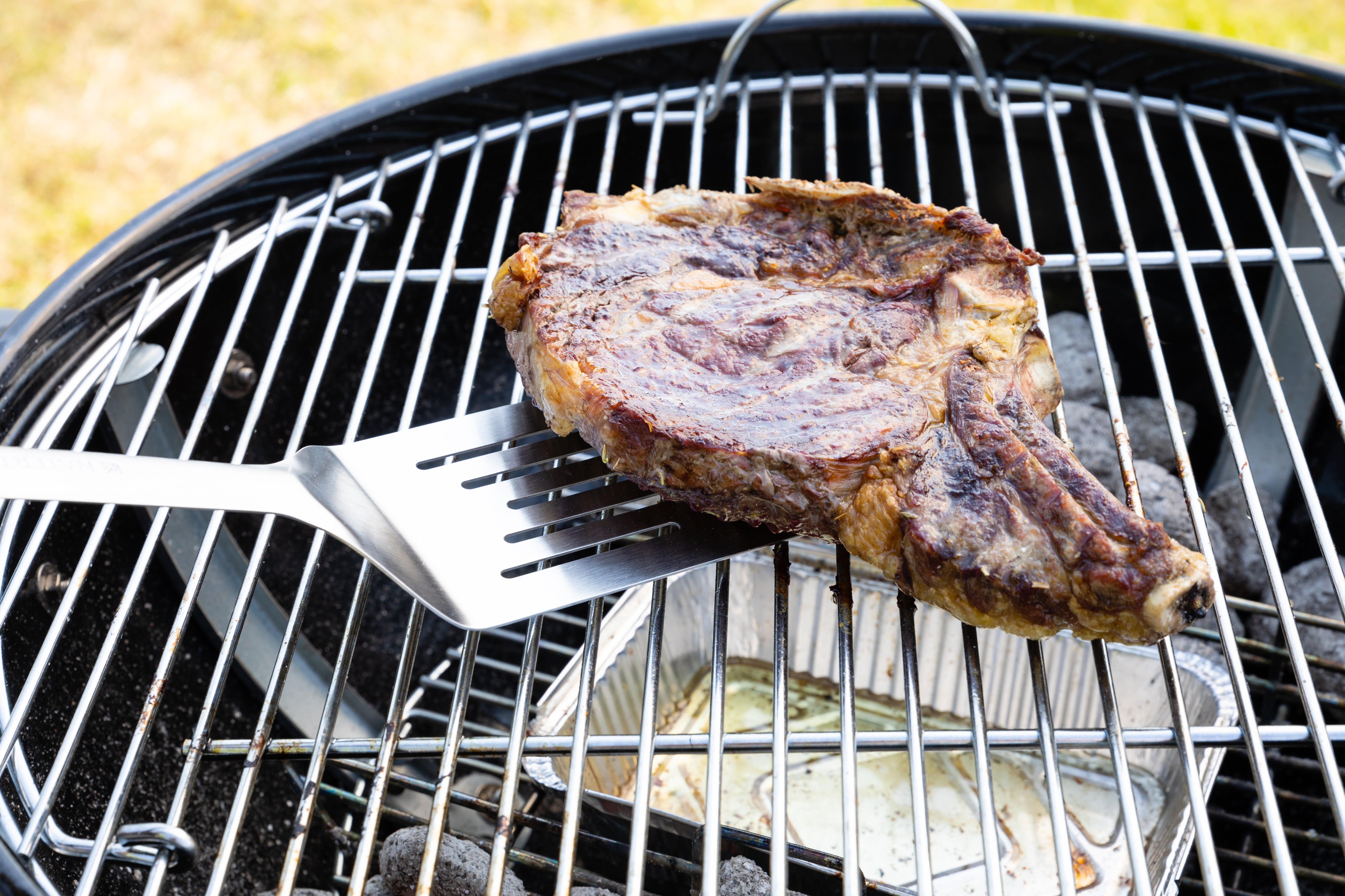 Spatule en inox avec manche ergonomique NATERIAL pour barbecue - 3