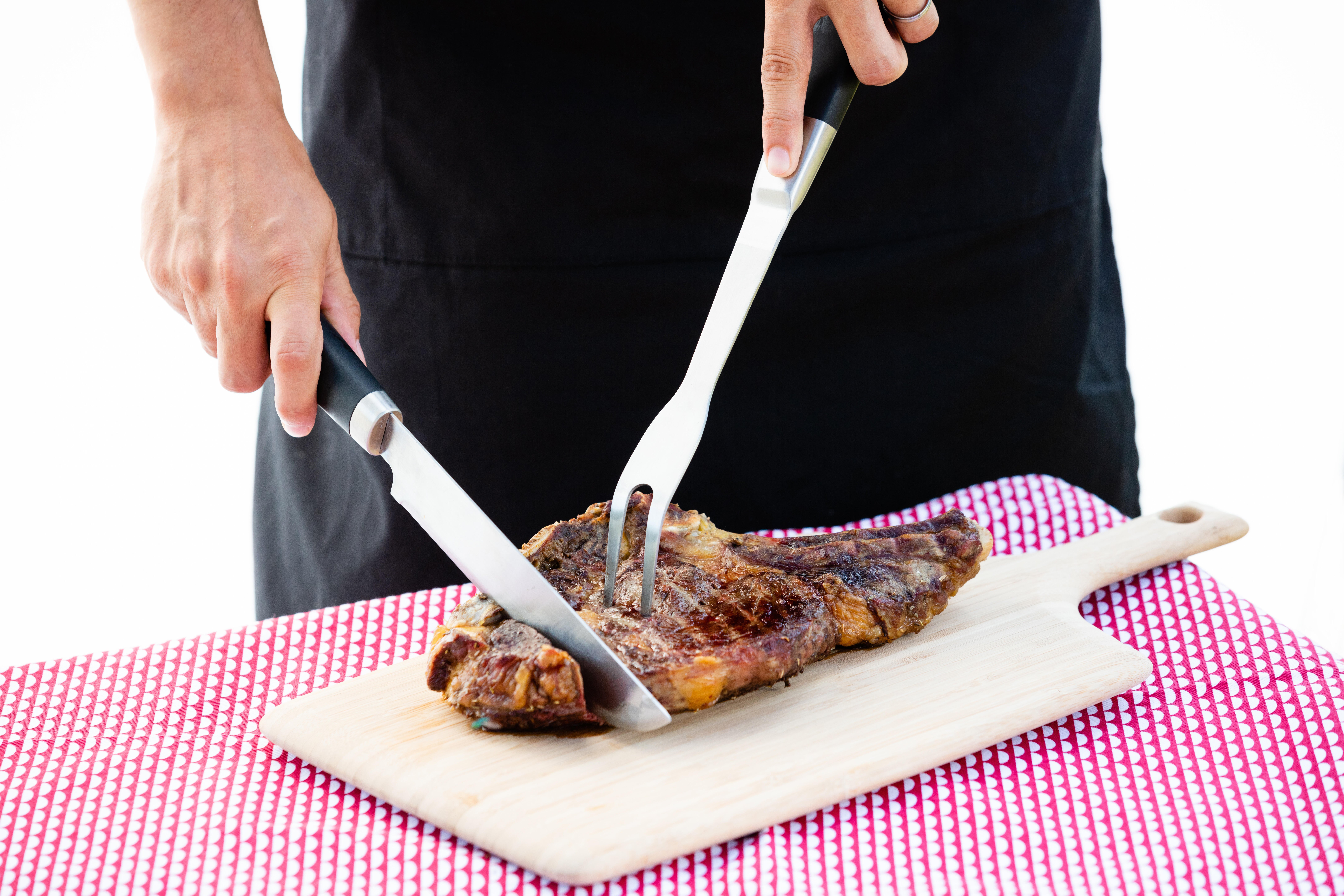 Set de 5 accessoires de cuisson en inox avec manche ergo NATERIAL pour barbecue - 3