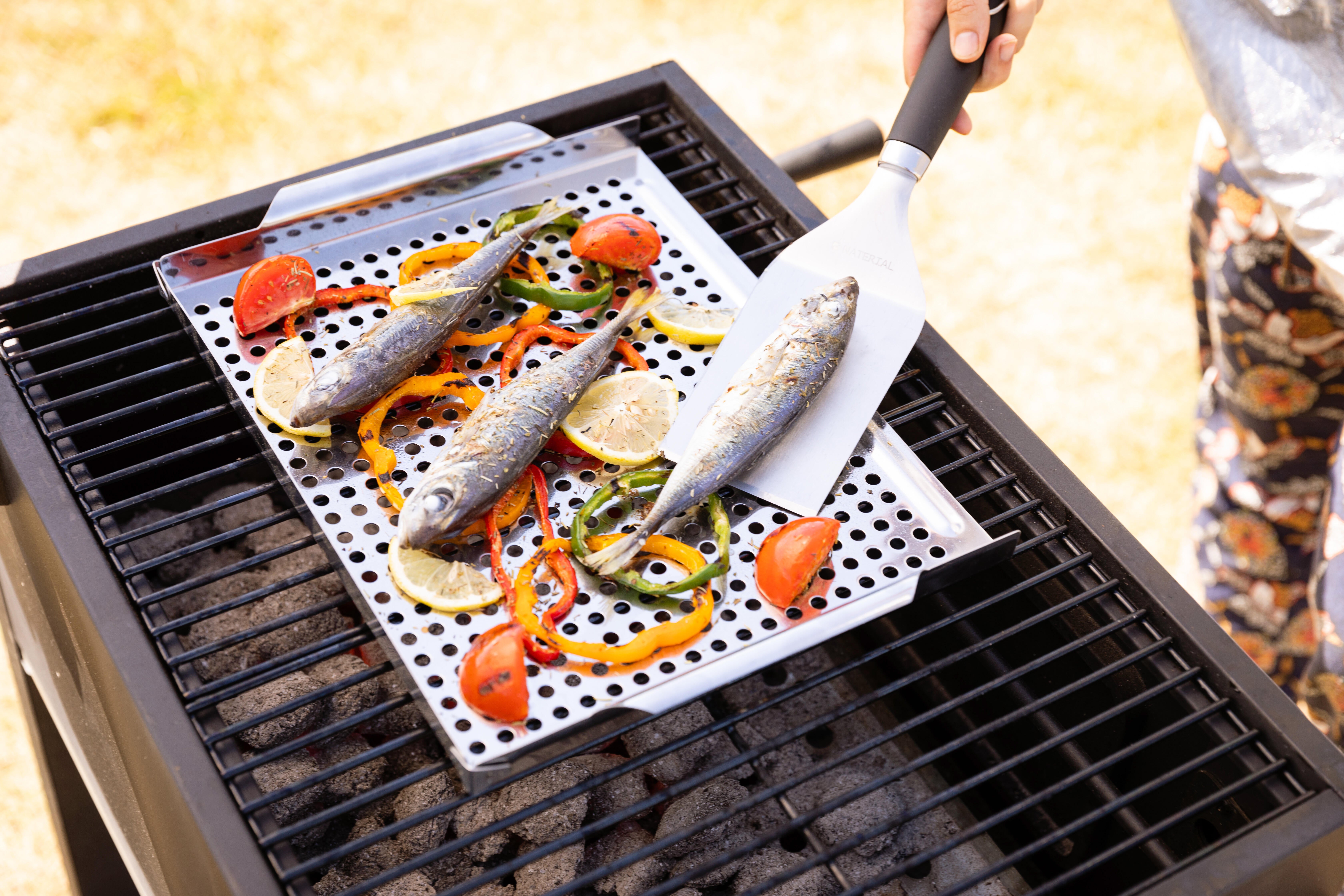 Spatule courte 30cm en inox NATERIAL pour plancha - 3