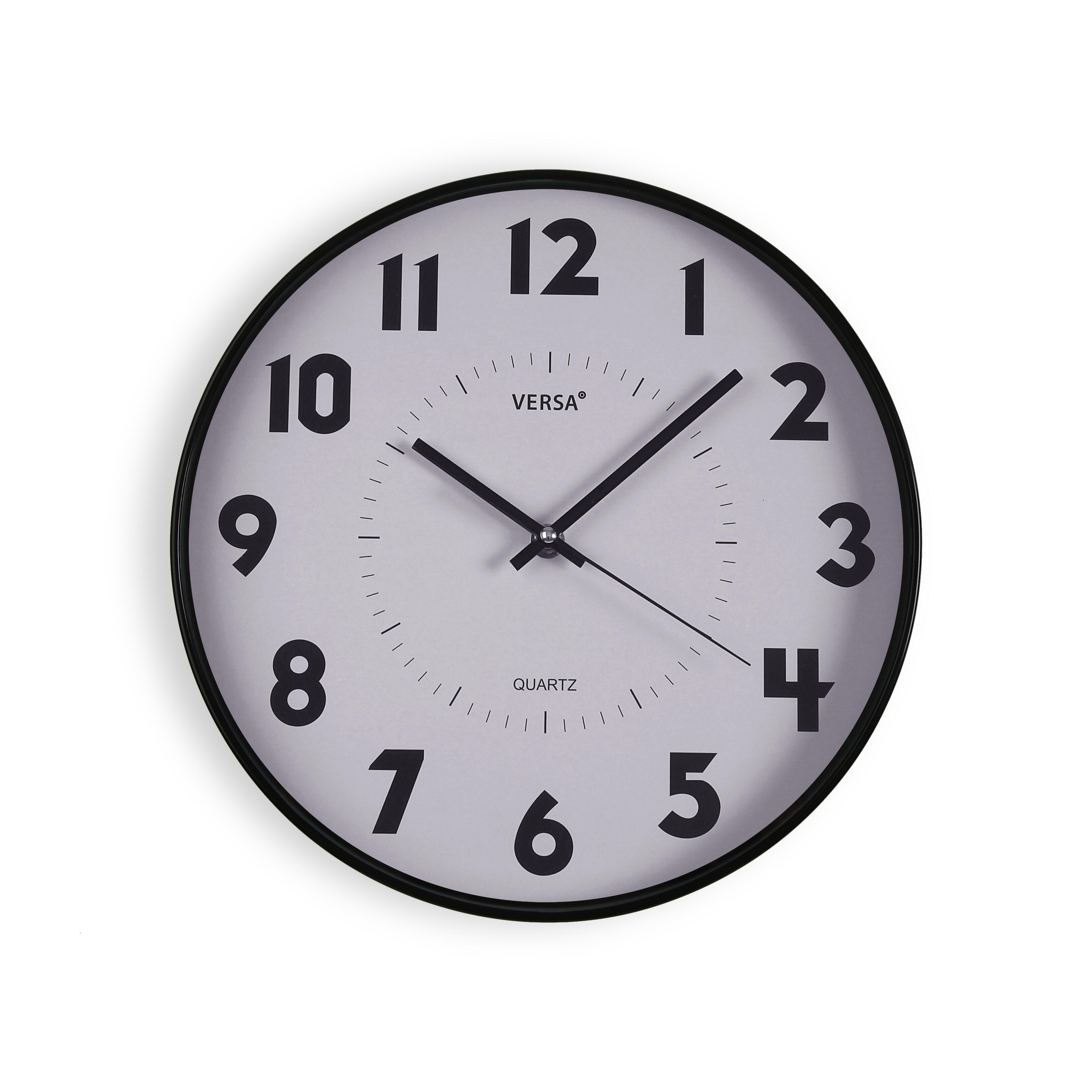 Reloj de pared redondo blanco versa de 30 cm