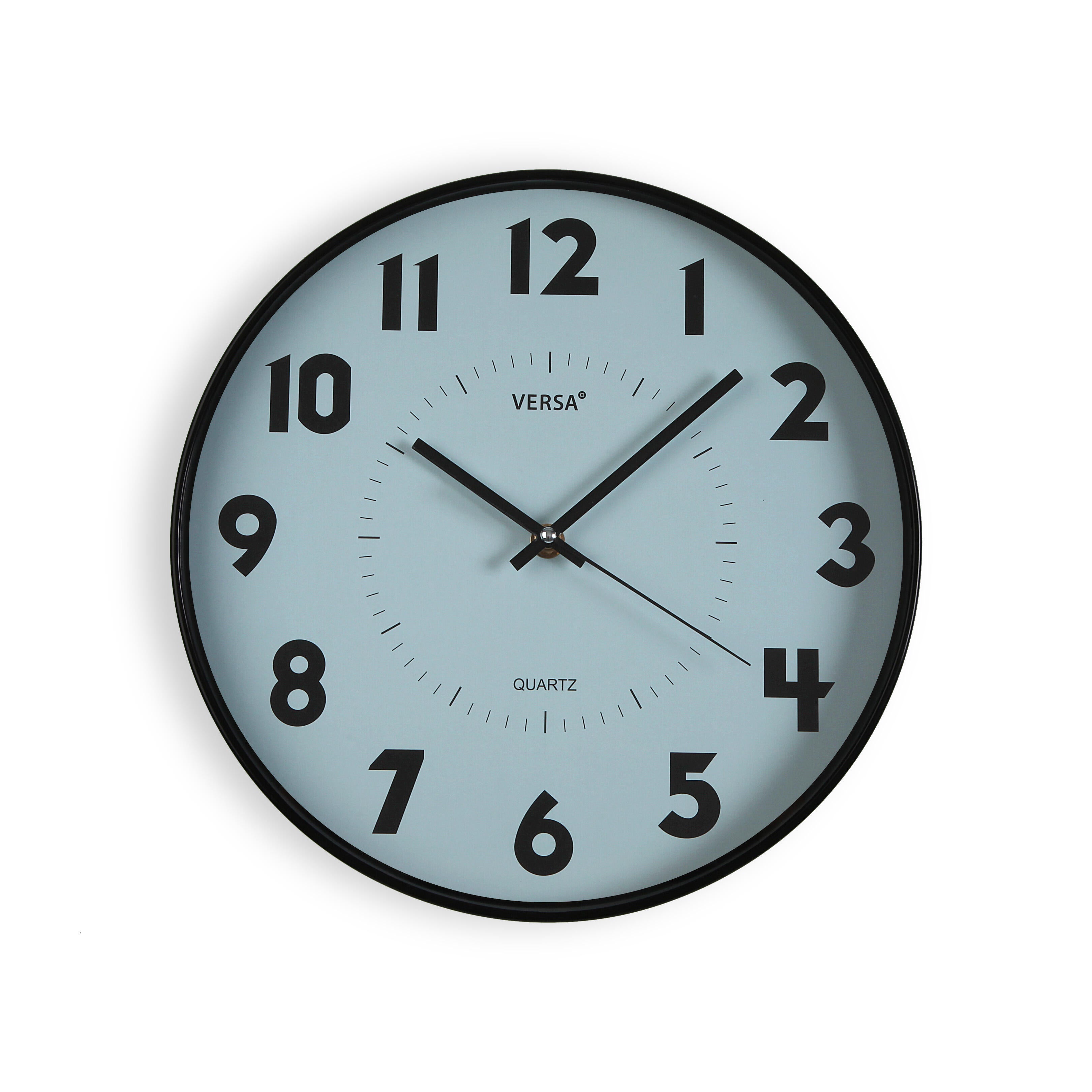 Reloj de pared redondo azul versa de 30 cm