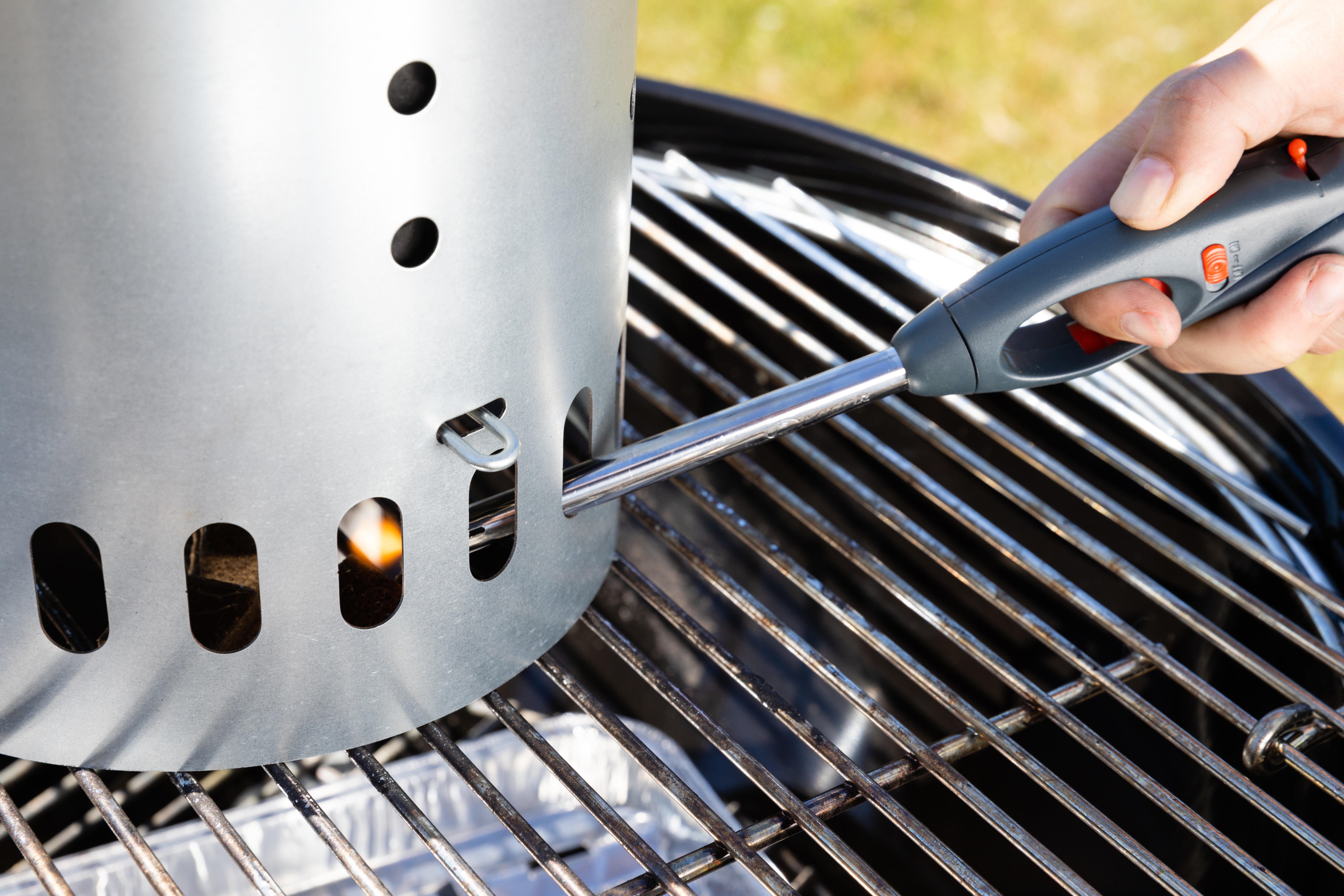 Cheminée d'allumage barbecue NATERIAL acier D. 19 cm capacité 1.5 kg - 4