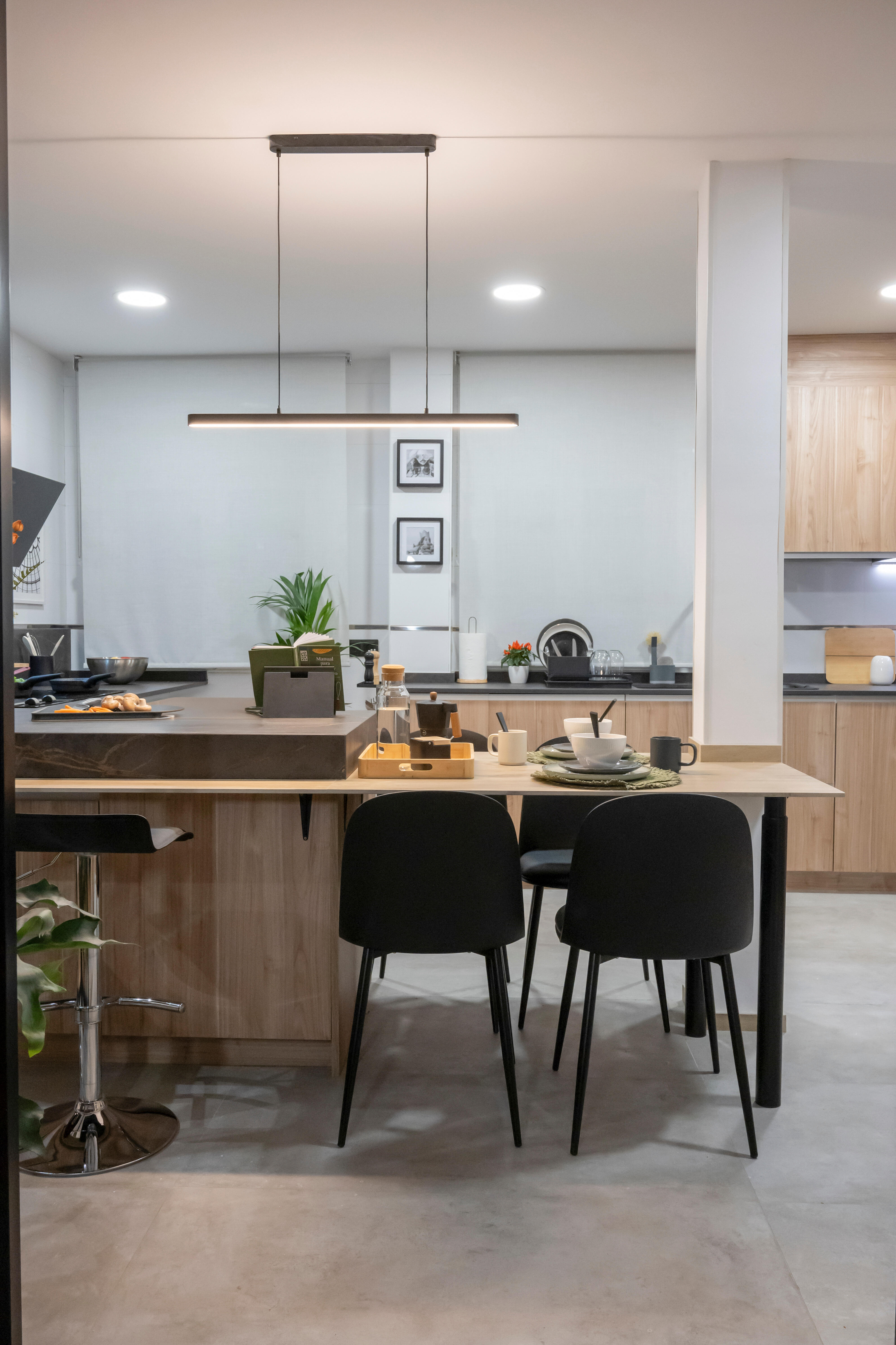 Candeeiro de teto suspenso INSPIRE LED FLUT 1800LM+1100LM LUZ AMARELA PRETO - 4