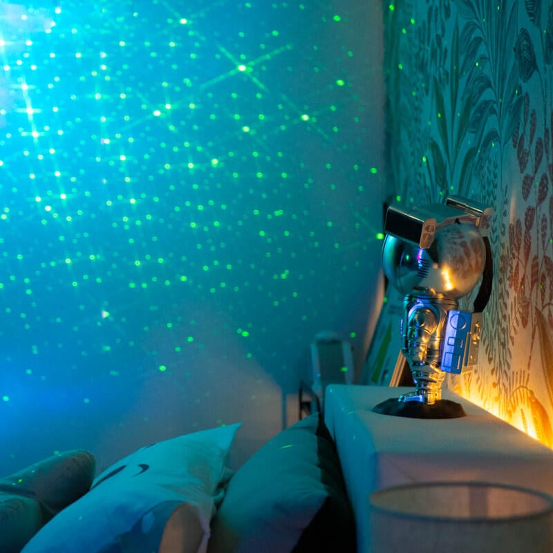 Veilleuse Astronaute Silverlite sans fil, chrome, H.22cm - 2