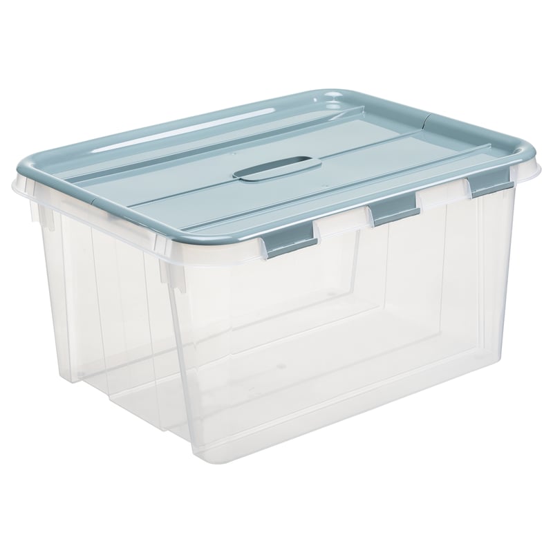 Pojemnik plastikowy przezroczysty Flip Box 50 litrów 57.3x45.5x29.1 cm