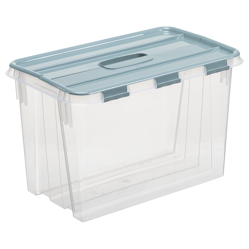 Pojemnik plastikowy przezroczysty Flip Box 14 litrów 38.4x24.3x23.9 cm