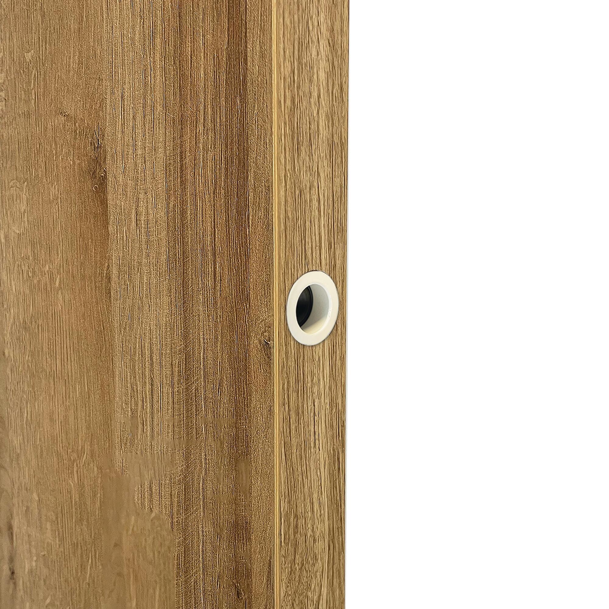 Tire-doigt blanc pour porte coulissante Ø28 mm  - 2