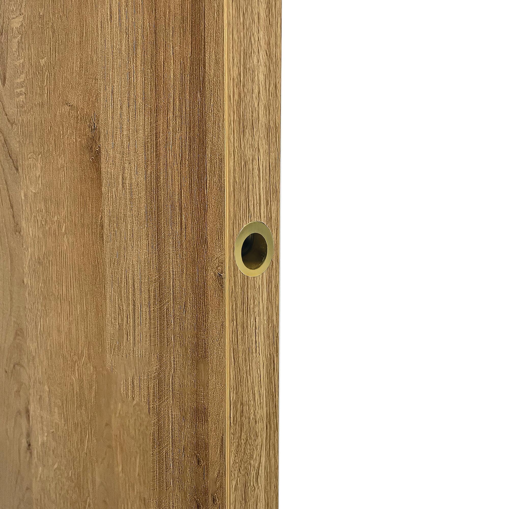 Tire-doigt doré pour porte coulissante Ø28 mm  - 2