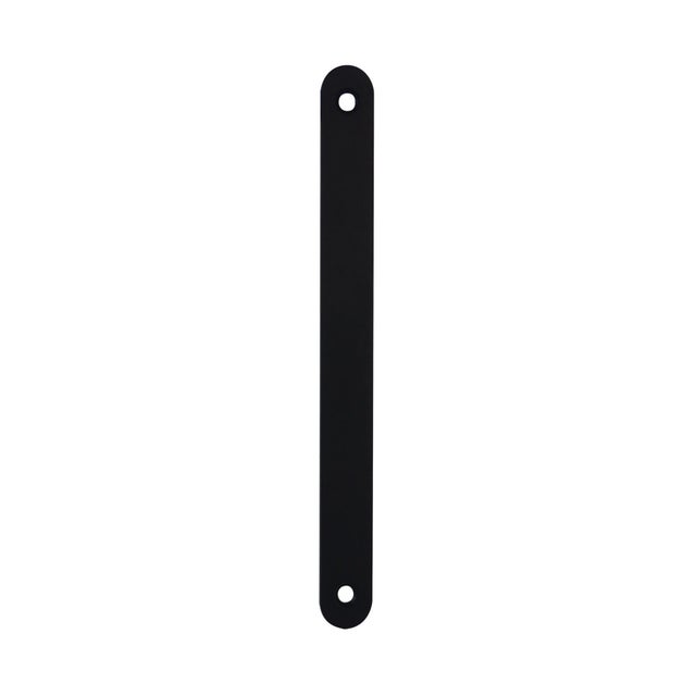Tétière plate noir pour porte LIA, H.16 x l.1.6x 0.2 cm