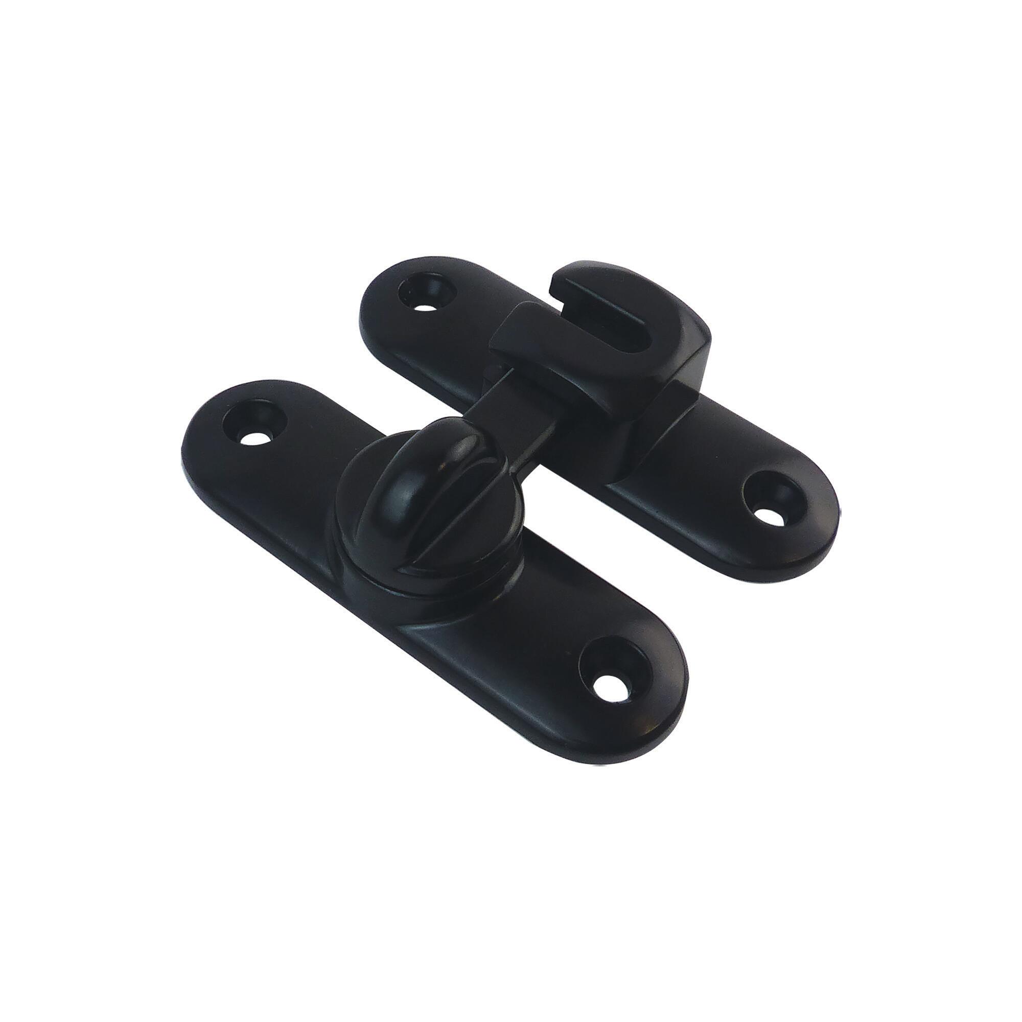 Loquet noir pour porte coulissante  - 2