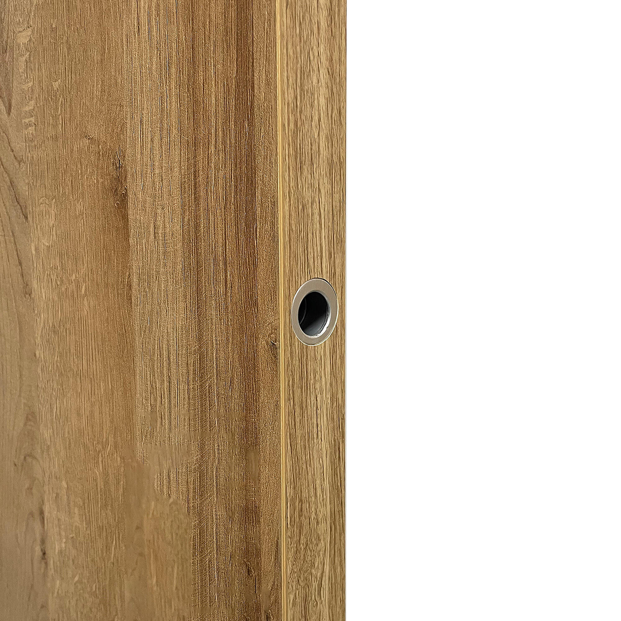 Tire-doigt chromé pour porte coulissante Ø28 mm  - 2
