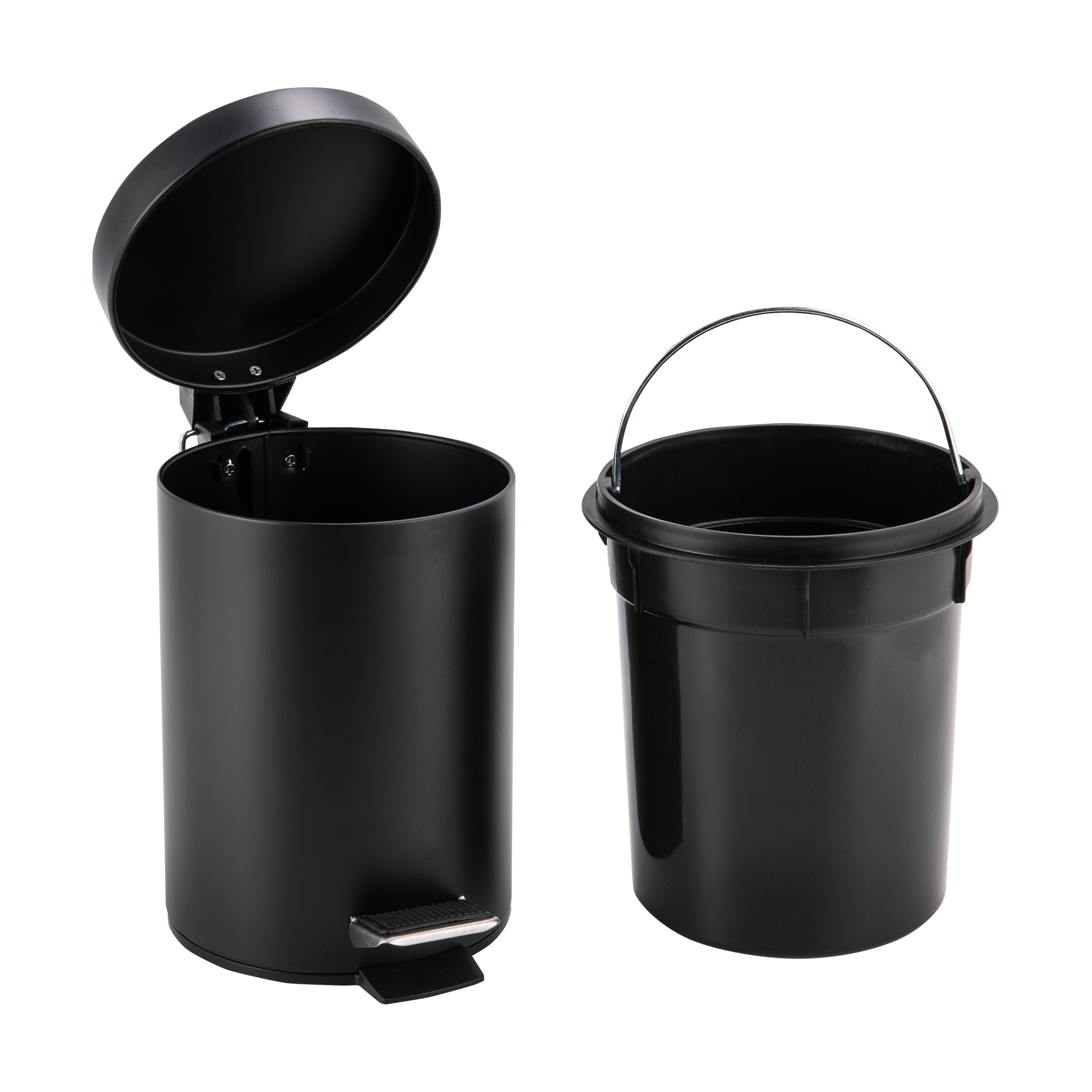 Poubelle de salle de bains 0 l noir Urban SENSEA - 6