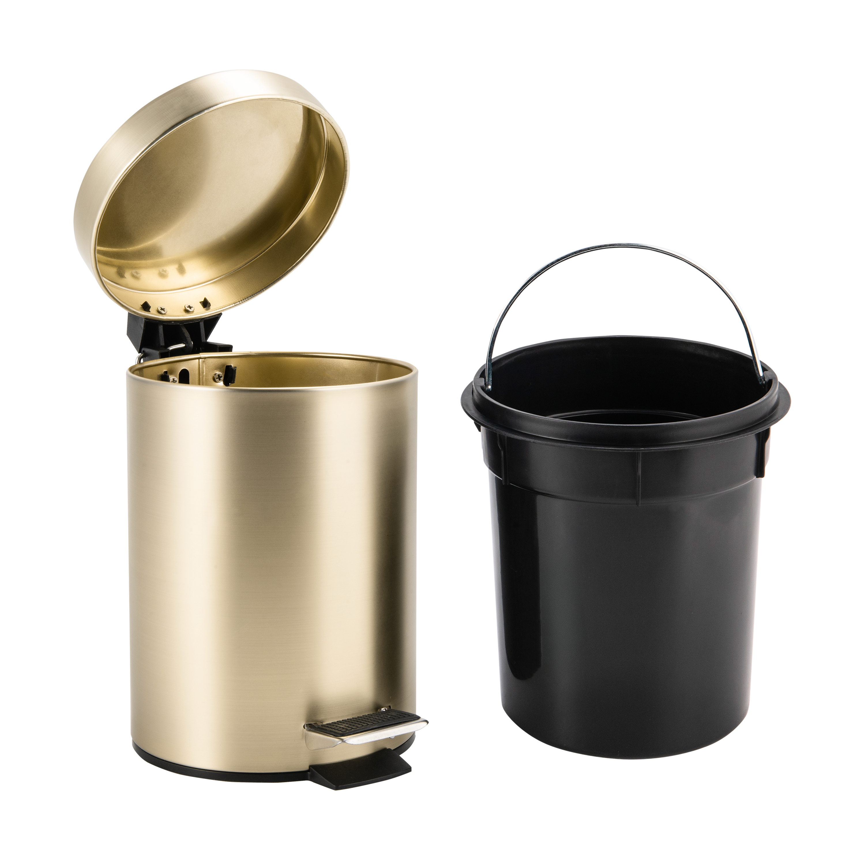 Balde do lixo 3L dourado Sensea Loa - 2